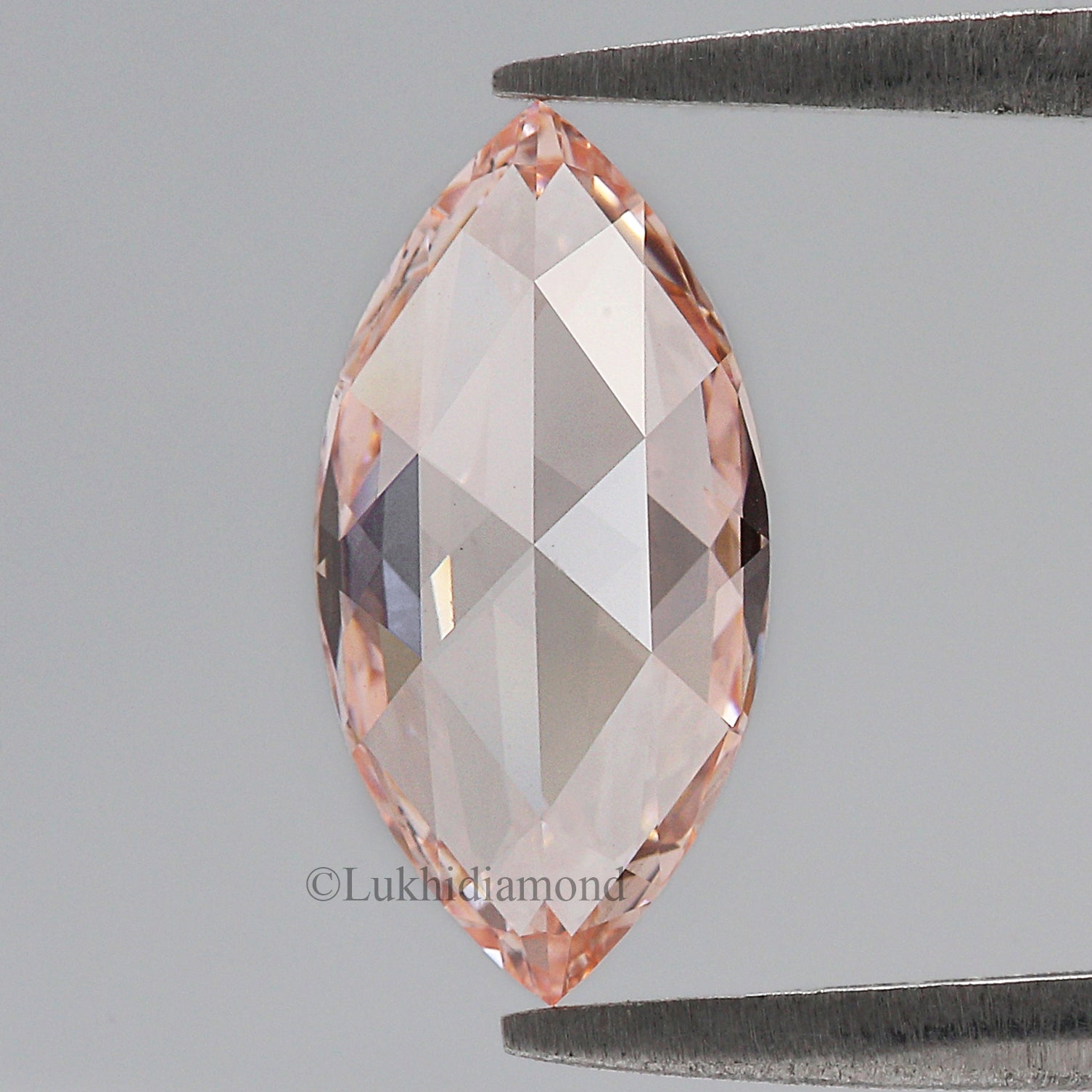 1.59 CT IGI Certified Marquise Rose Cut Fancy Intense Pink Color Diamond VS1 Clarity Diamond Lab Grown CVD Diamond Lab Created Diamond L3327