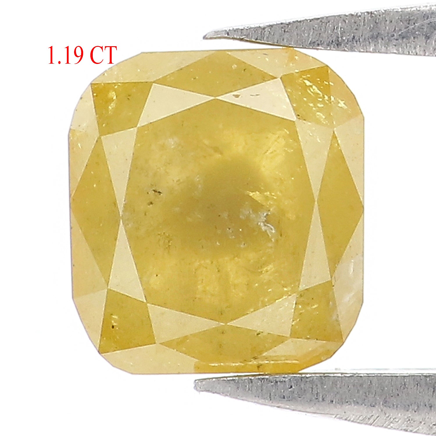 Natural Loose Cushion Diamond, Yellow Color Diamond, Natural Loose Diamond, Cushion Rose Cut Diamond, 1.19 CT Cushion Shape Diamond L9831