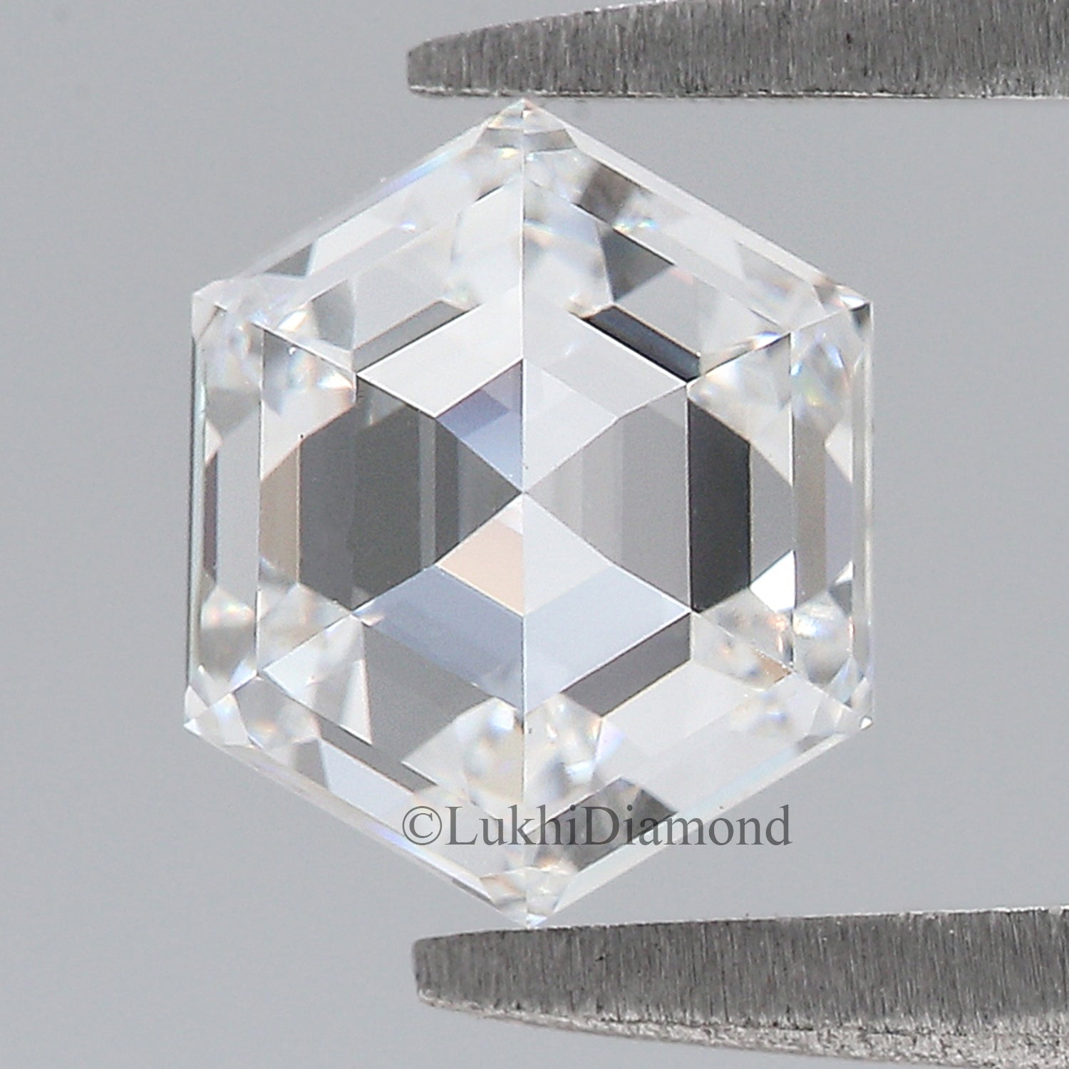 1.04 CT IGI Certified Hexagonal Step Cut Diamond White - E Color VVS2 Clarity Lab Grown Diamond Lab Created Diamond Hexagon Diamond L3209