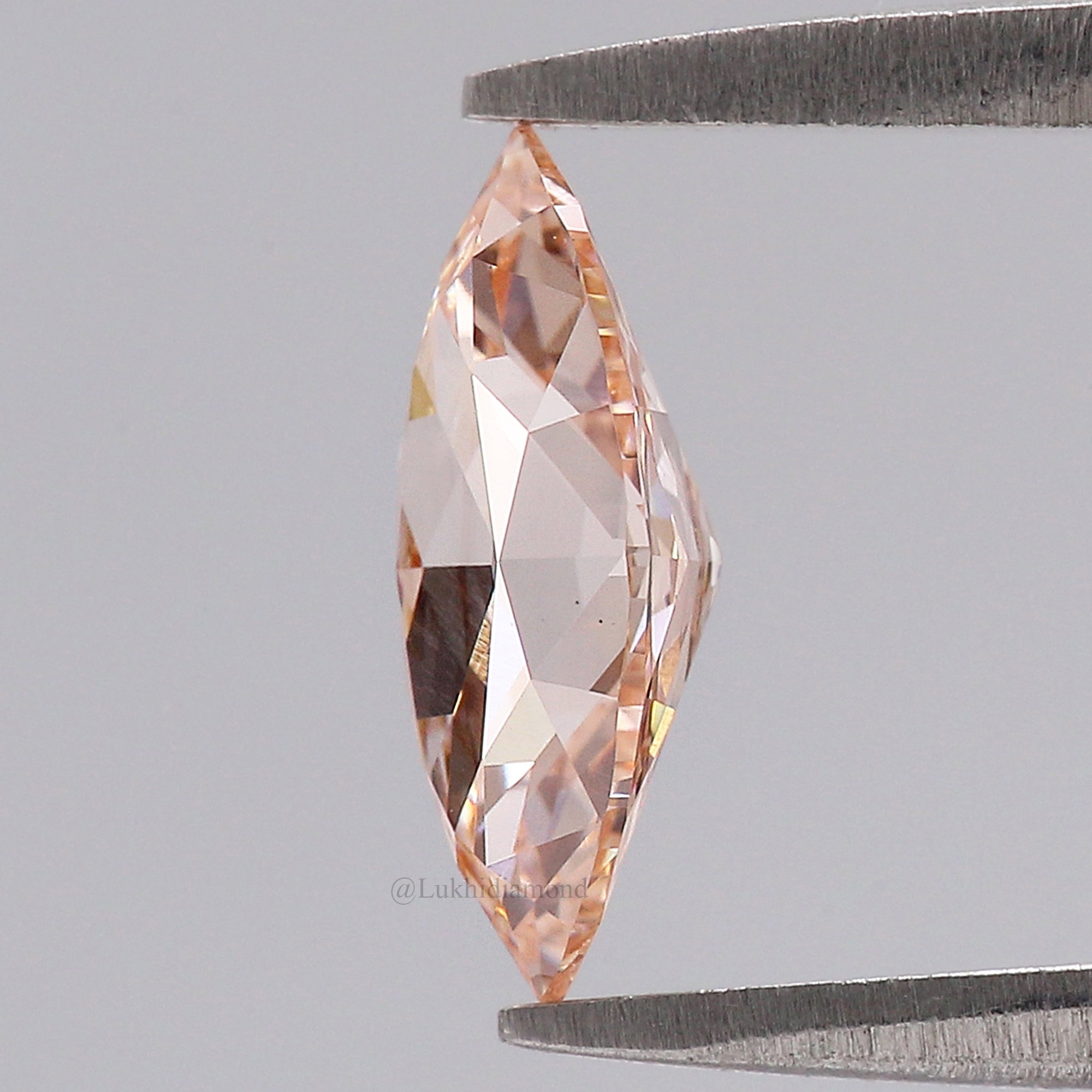 1.05 CT IGI Certified Marquise Old European Cut Diamond Fancy Vivid Pink Color VS1 Clarity Lab Grown Diamond Lab Created Diamond L3664