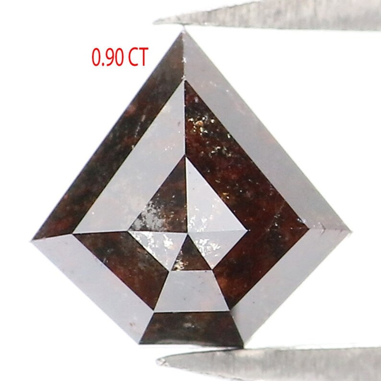 0.90 CT Natural Loose Shield Shape Diamond Brown Color Shield Cut Diamond 6.45 MM Natural Diamond Brown Color Shield Rose Cut Diamond NQ529