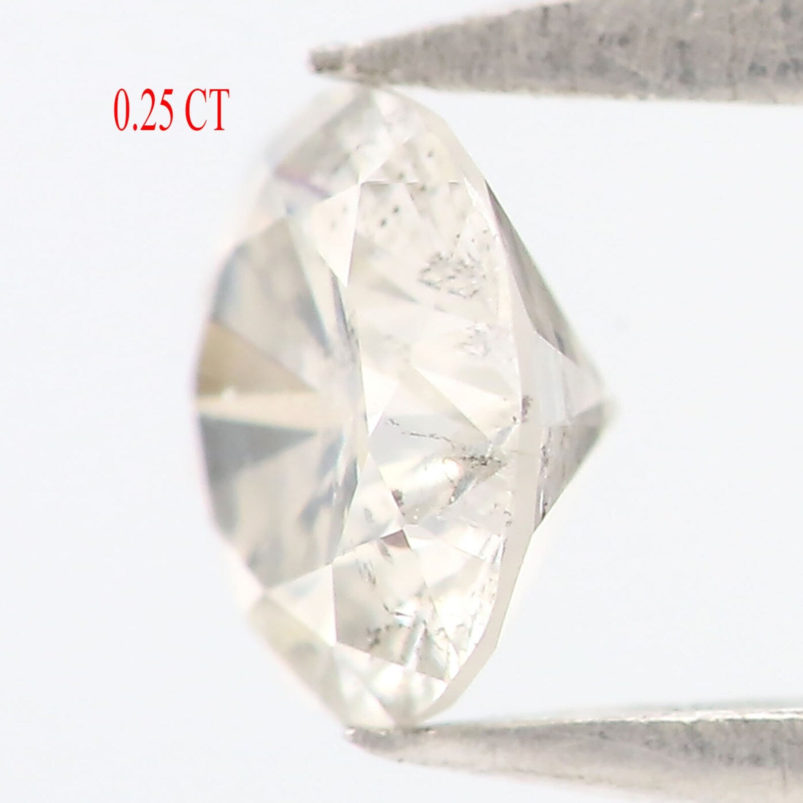 Natural Loose Round Brilliant Cut Diamond White - H Color 0.25 CT 4.08 MM Round Shape Rose Cut Diamond N1908