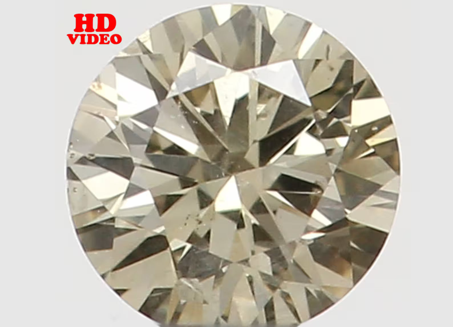 0.075 Ct Natural Loose Diamond Round Brown Color SI2 Clarity 2.70 MM N7507