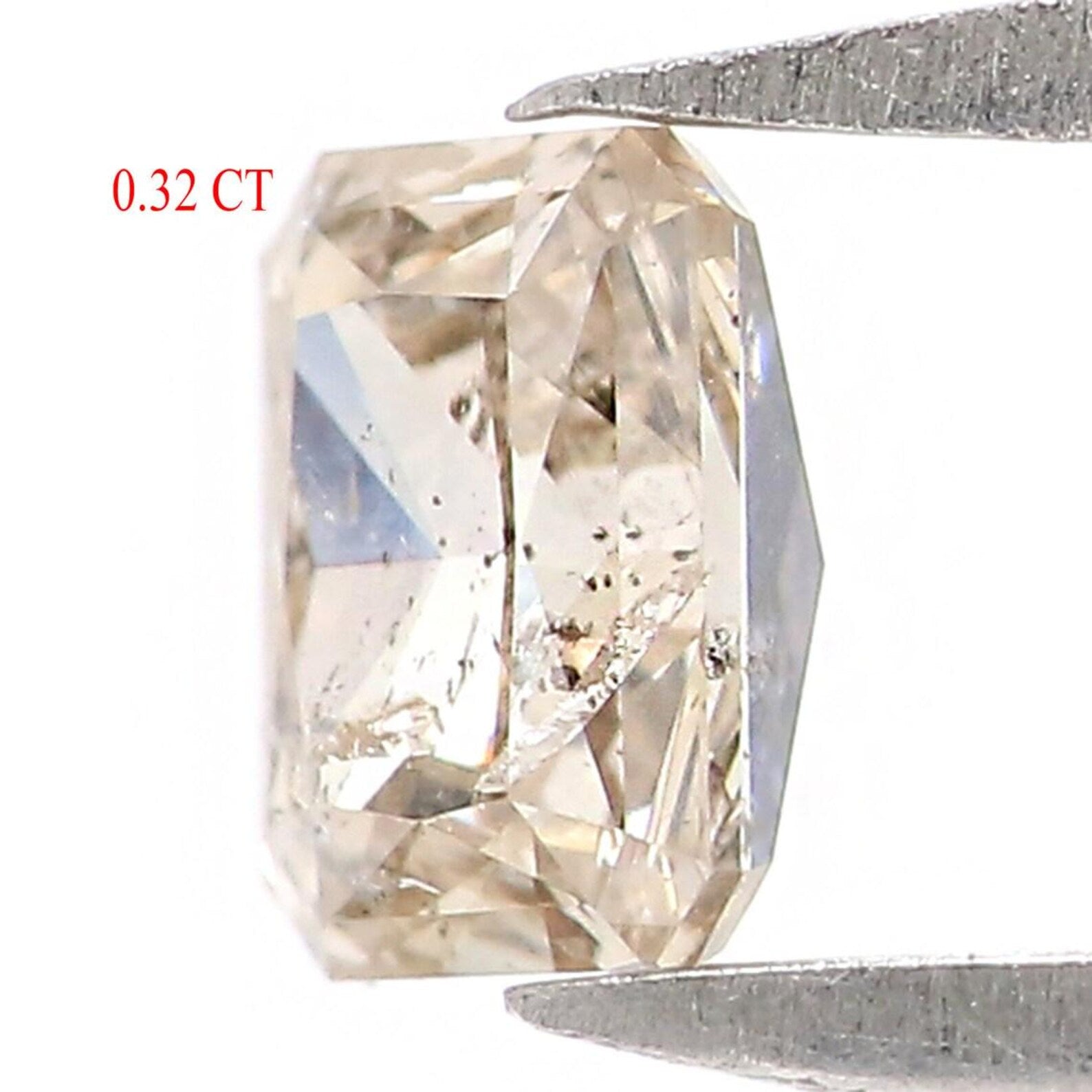 0.32 CT Natural Loose Emerald Shape Diamond Grey Color Emerald Diamond 4.20 MM Natural Loose Grey Color Emerald Brilliant Cut Diamond NQ7376