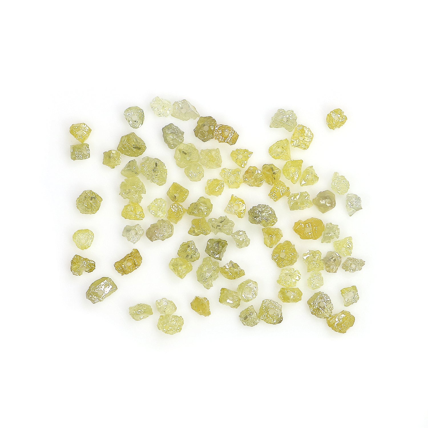 Natural Loose Rough Shape Diamond Yellow Color Rough Bead Cut Diamond 2.00 Ct Lot Uncut Drilled Bead Rough Irregular Cut Bead Diamond Q77
