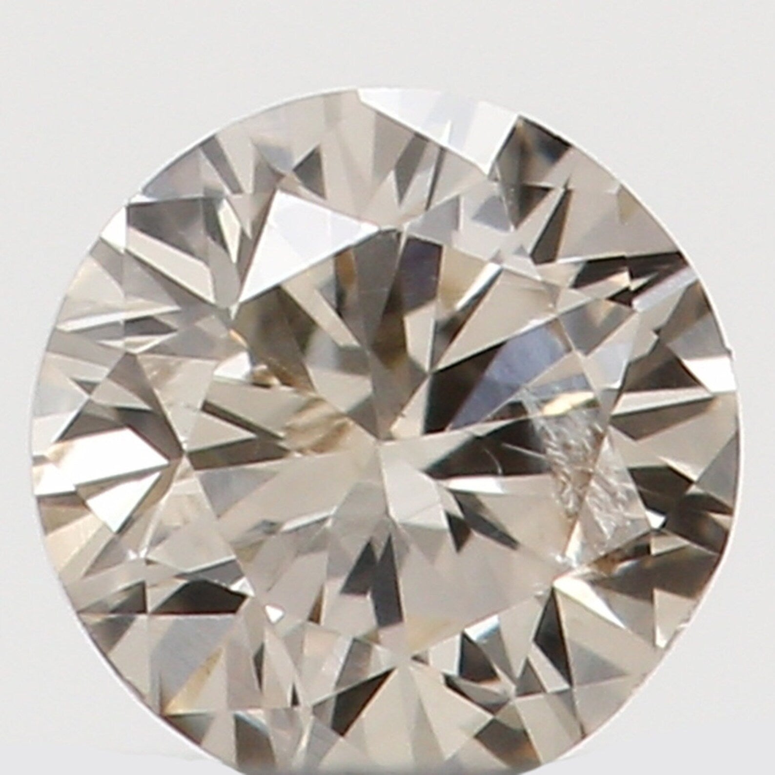 0.095 Ct Natural Loose Round Diamond Brown Color Round Diamond 2.90 MM Natural Loose Diamond Brown Color Round Brilliant Cut Diamond N7830