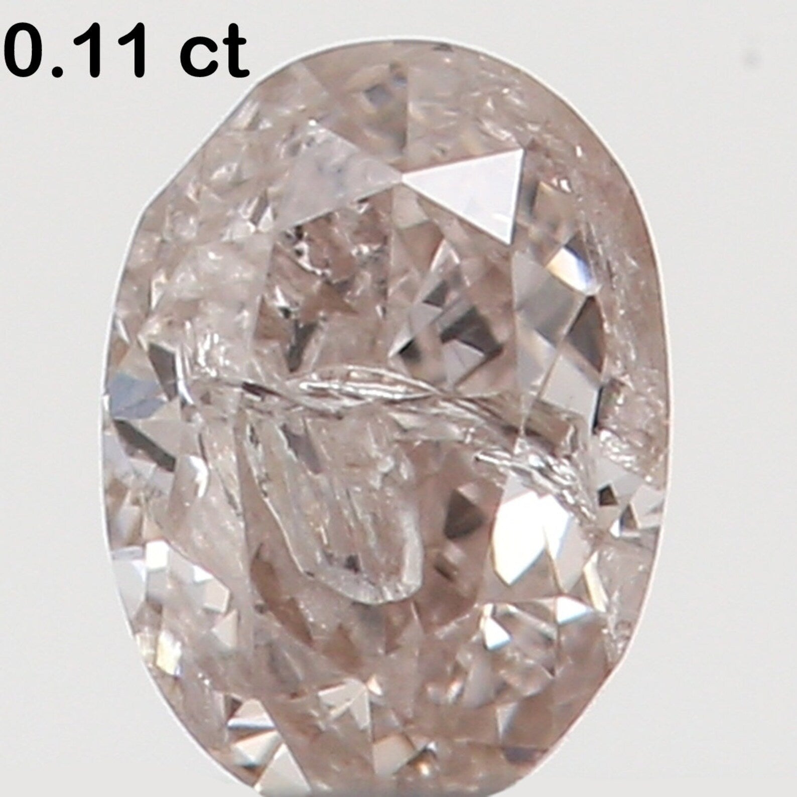 0.11 Ct Natural Loose Oval Diamond Pink Color Oval Cut Diamond 3.20 MM Natural Loose Diamond Pink Color Oval Brilliant Cut Diamond N7695