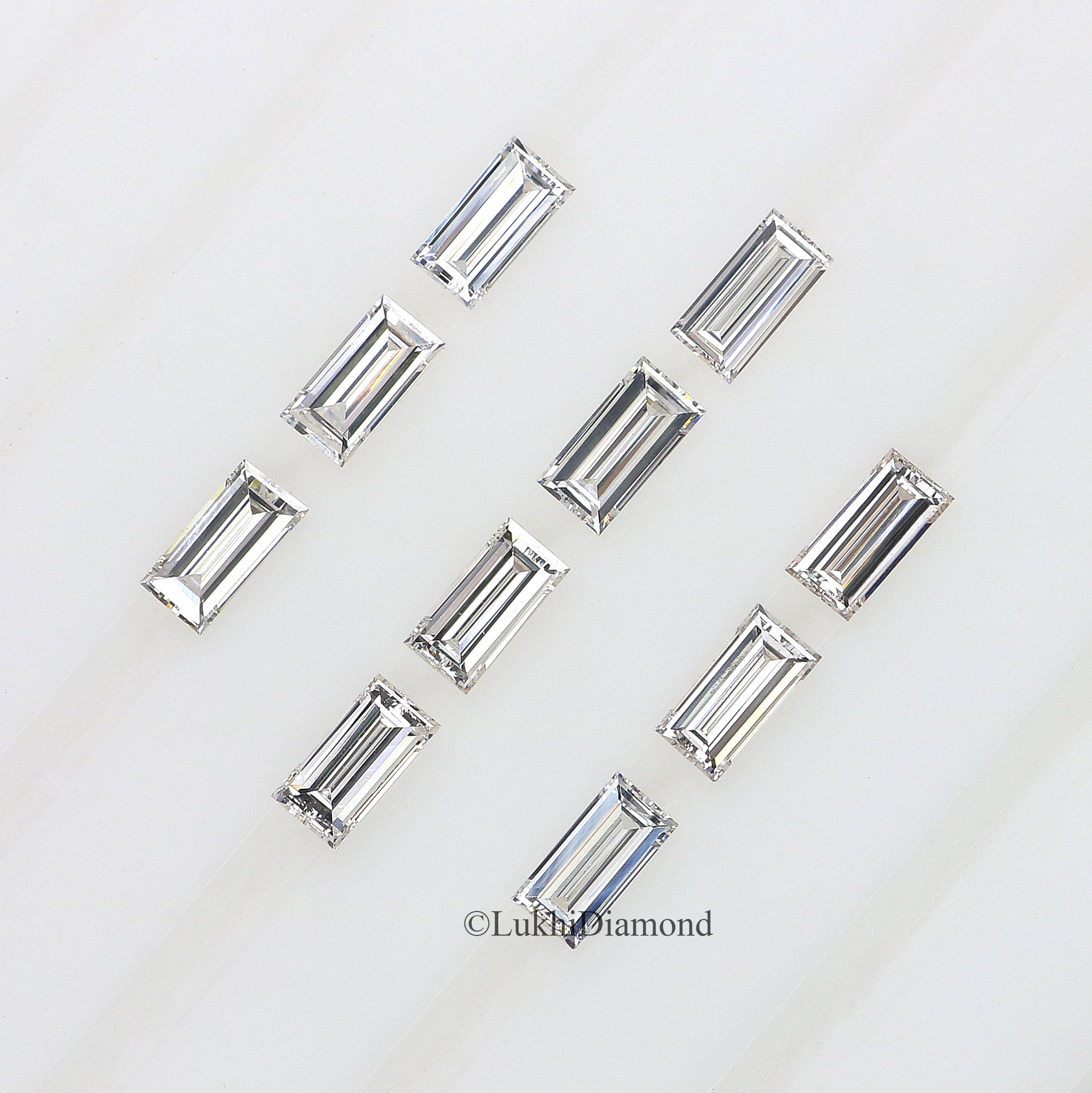 Baguette Cut D/E/F Color VS Clarity Lab Grown Diamond Lab Created Loose Diamond Baguette Shape 2.5/3.0/3.5/4.0/5.0 MM CVD Diamond Q154