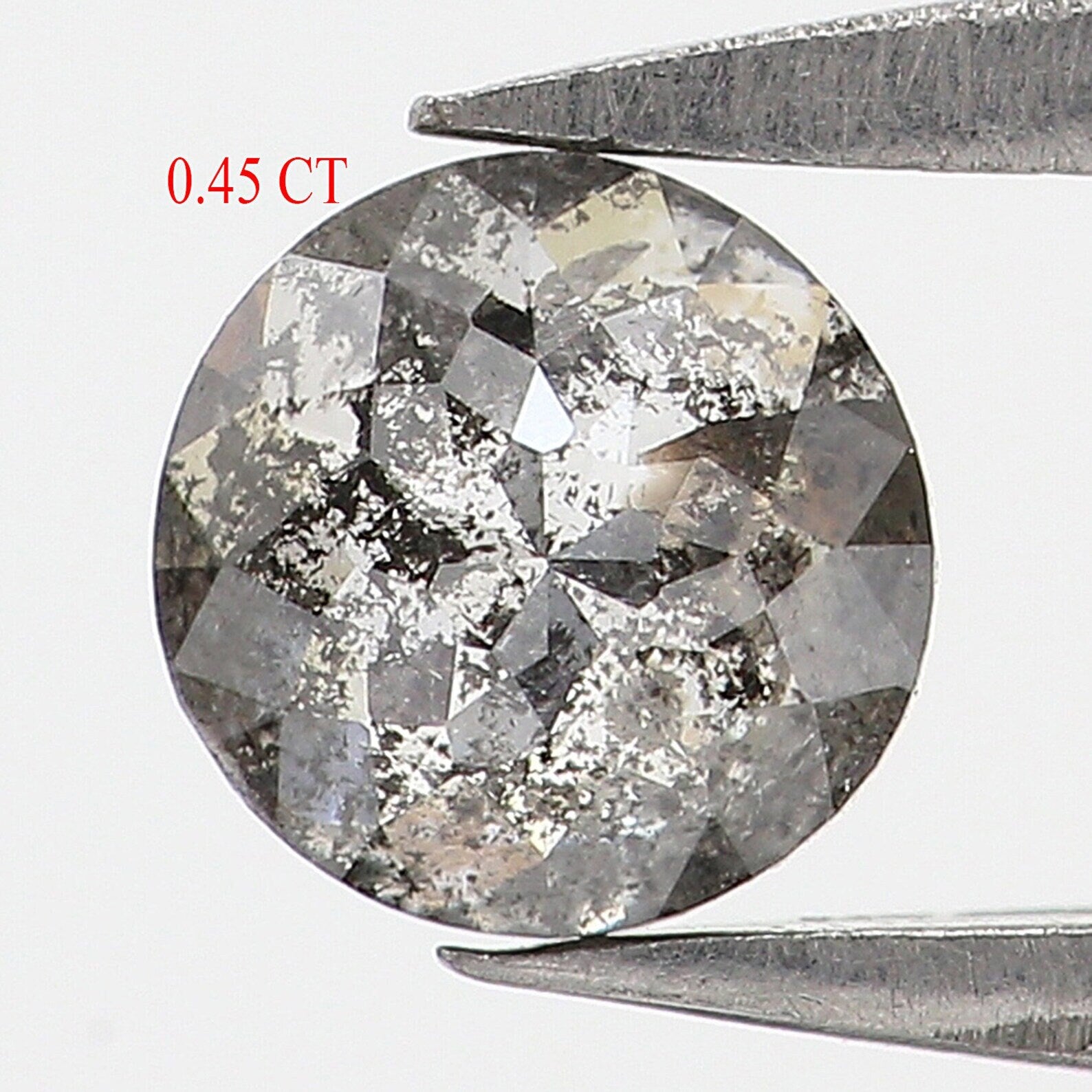 0.45 CT Natural Loose Round Rose Cut Diamond Salt And Pepper Round Shape Diamond 4.70 MM Natural Loose Diamond Round Rose Cut Diamond NQ170