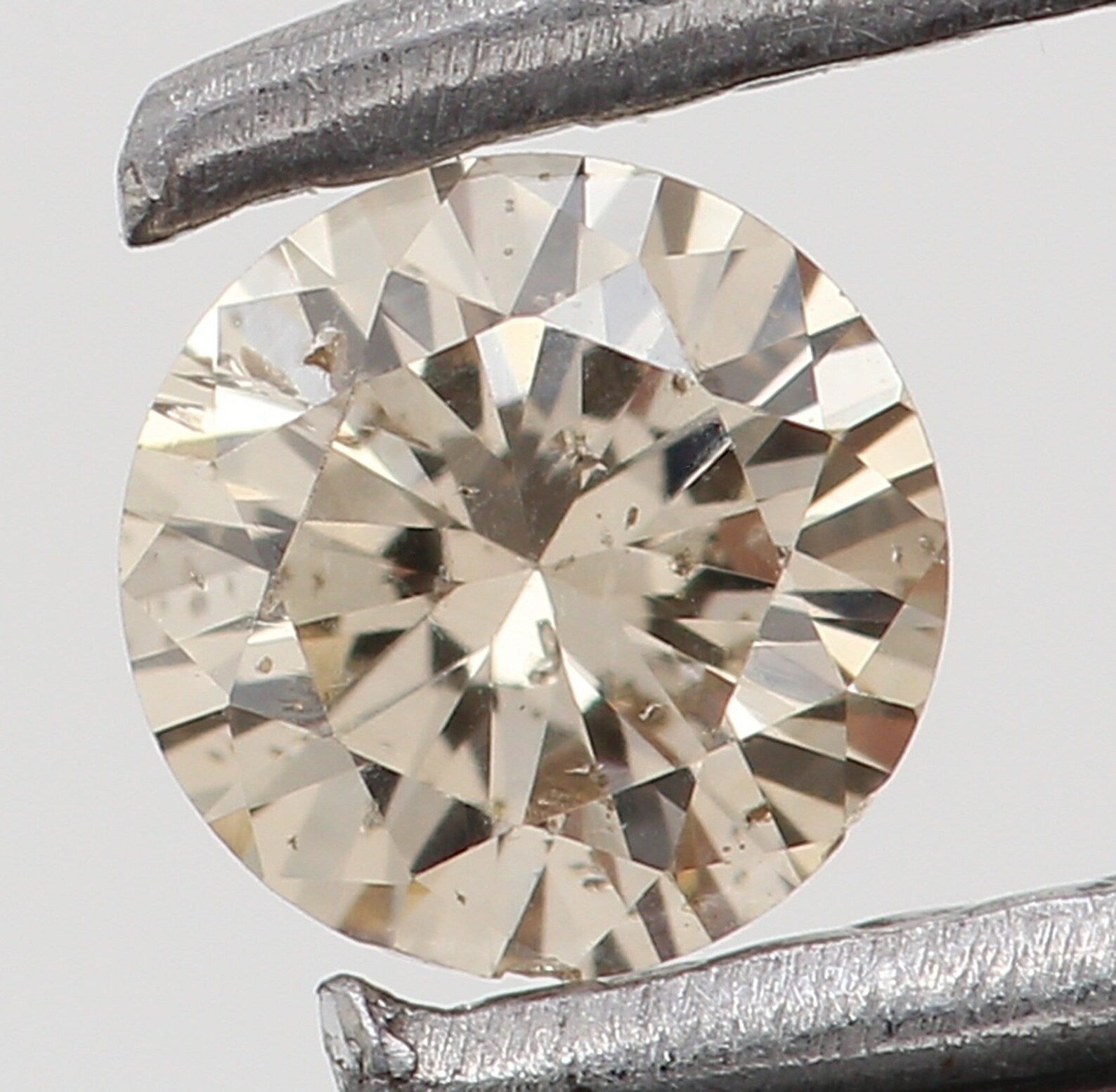 0.15 Ct Natural Loose Round Shape Diamond Brown Color Round Cut Diamond 3.50 MM Natural Loose Diamond Round Brilliant Cut Diamond N7204