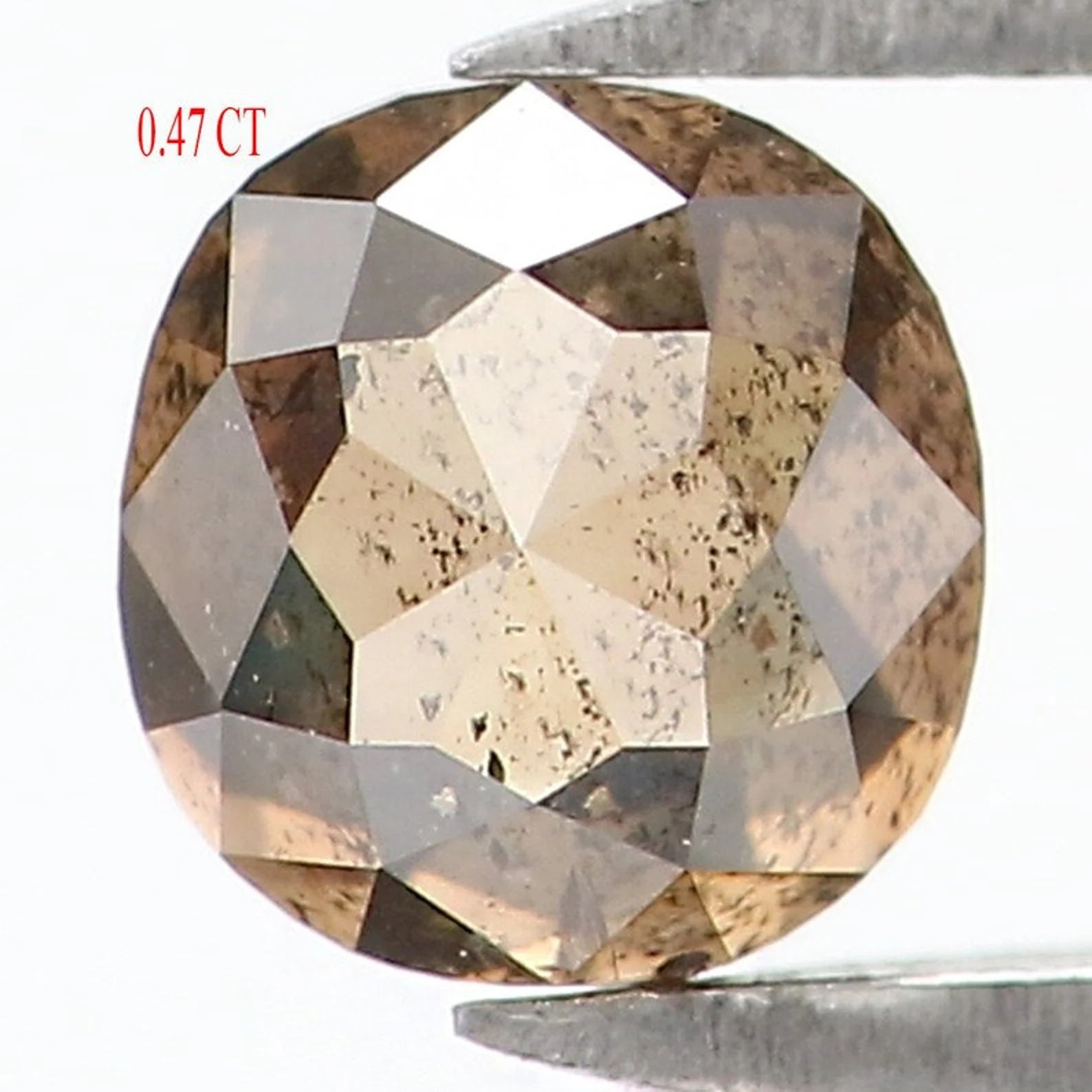 0.47 CT Natural Loose Cushion Shape Diamond Brown Color Cushion Cut Diamond 4.05 MM Natural Loose Diamond Cushion Rose Cut Diamond NQ1648