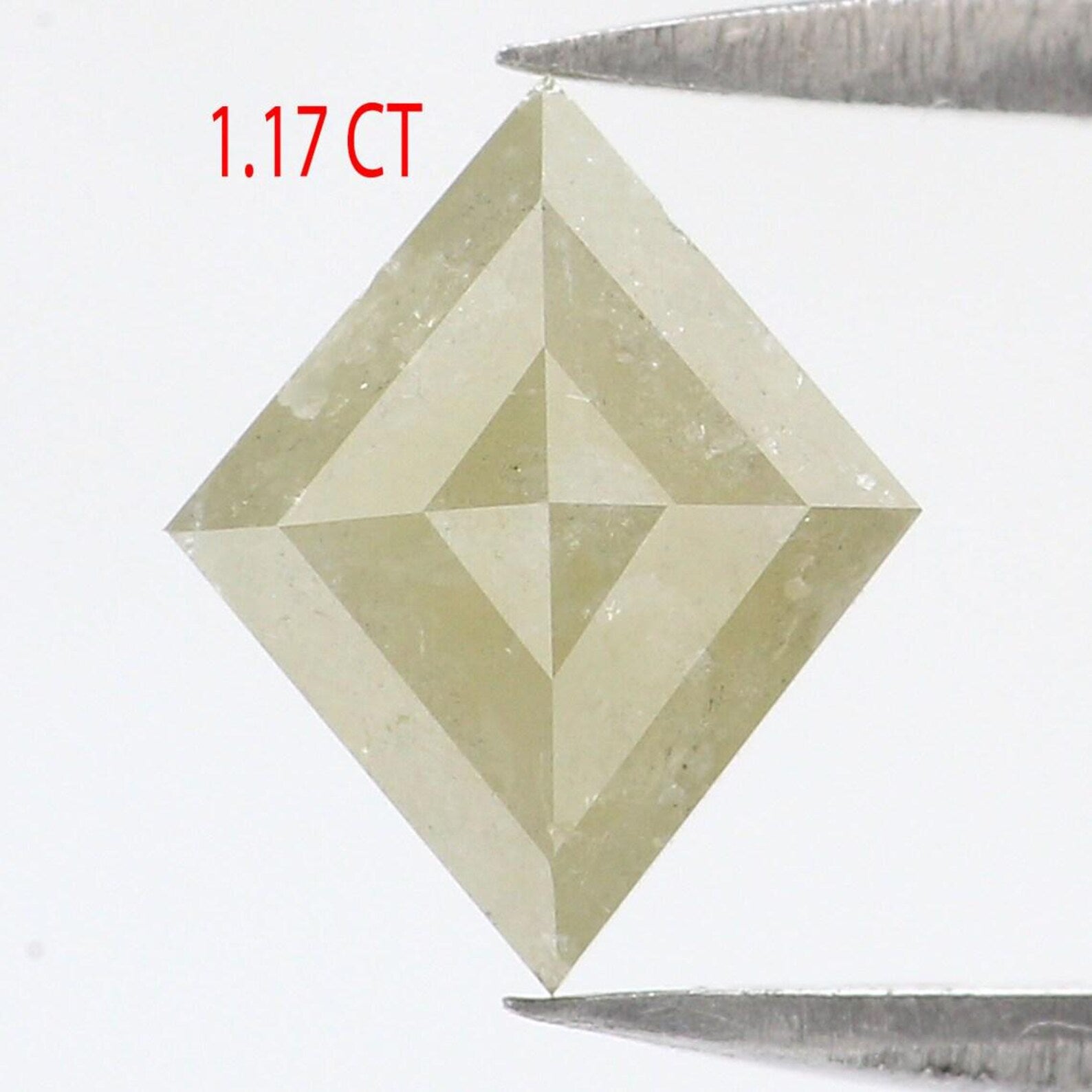 1.17 CT Natural Loose Kite Shape Diamond Yellow Color Kite Cut Diamond 8.60 MM Natural Loose Diamond Gray Color Kite Rose Cut Diamond NQ9184
