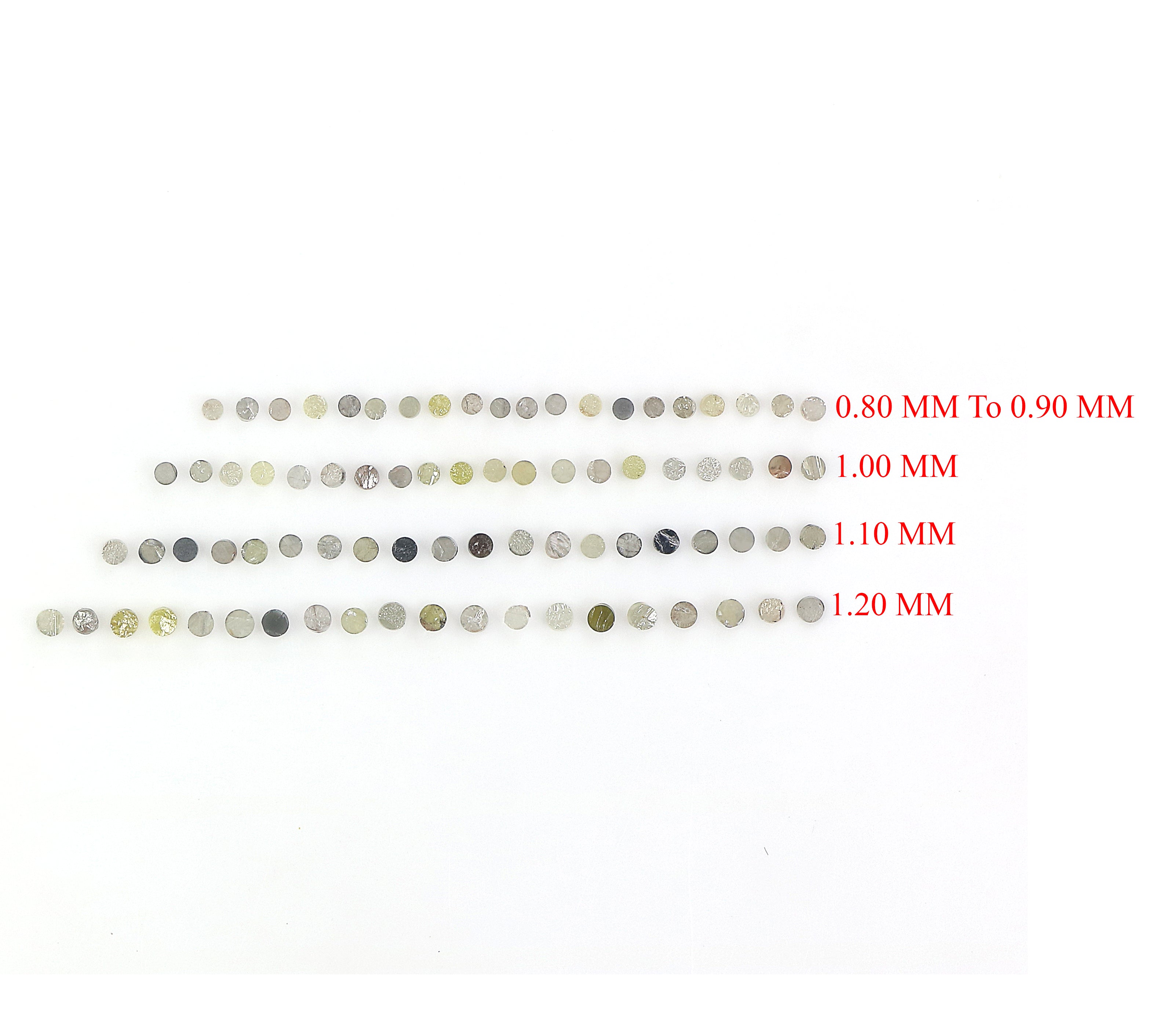 Natural Loose Rough Tablet Round Cut Diamond Mix Color Rough Shape Diamond 100 PCS Lot Round Uncut Diamond Rough Irregular Cut Diamond Q55