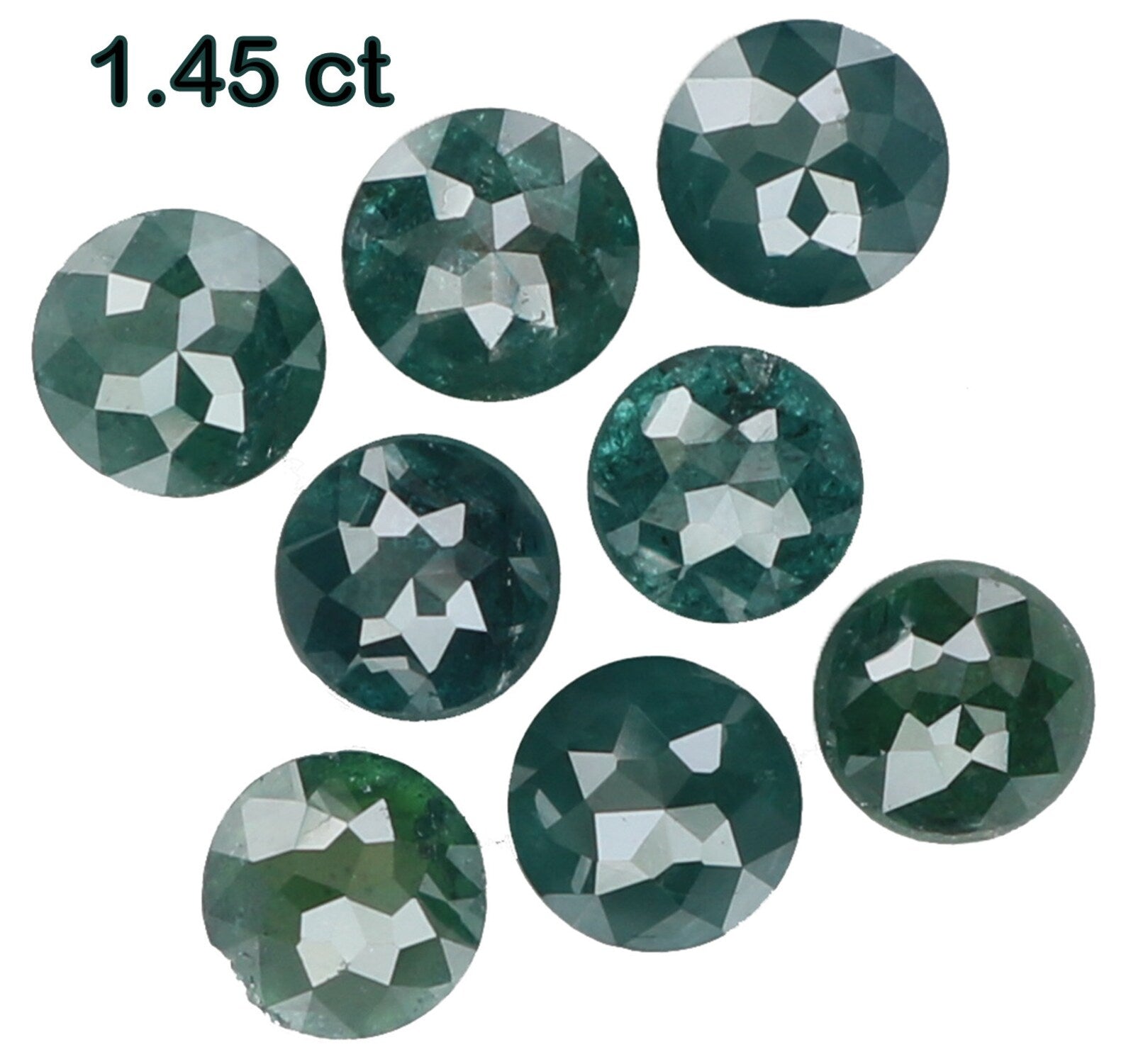 1.45 Ct Natural Loose Round Rose Cut Diamond Blue Color Round Shape Diamond 3.10 MM Natural Loose Blue Color Round Rose Cut Diamond N7006