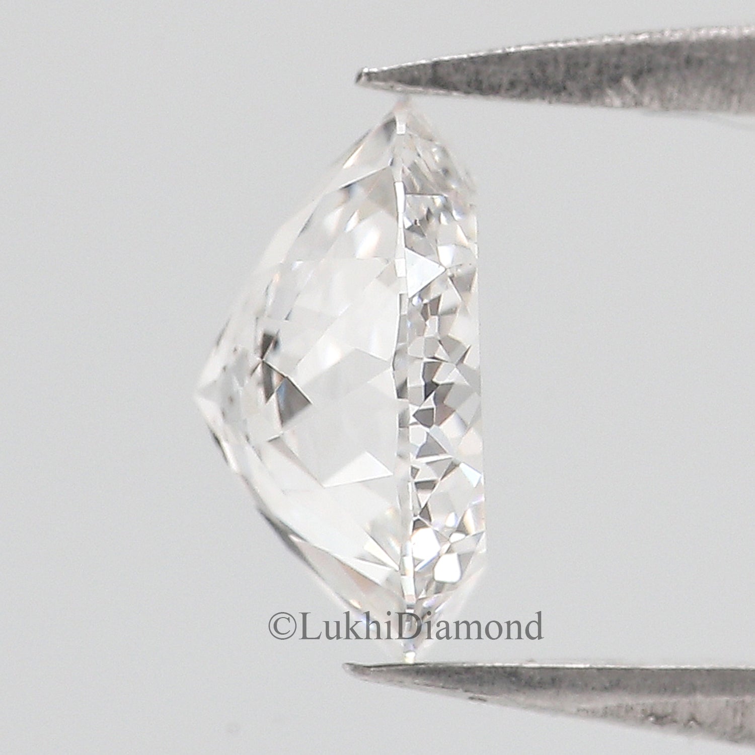 1 CT Round Portuguese Cut Diamond Lab Grown Diamond Lab Created Loose Diamond Round CVD Diamond Lab Made Round Cut for Engagement Ring Q153