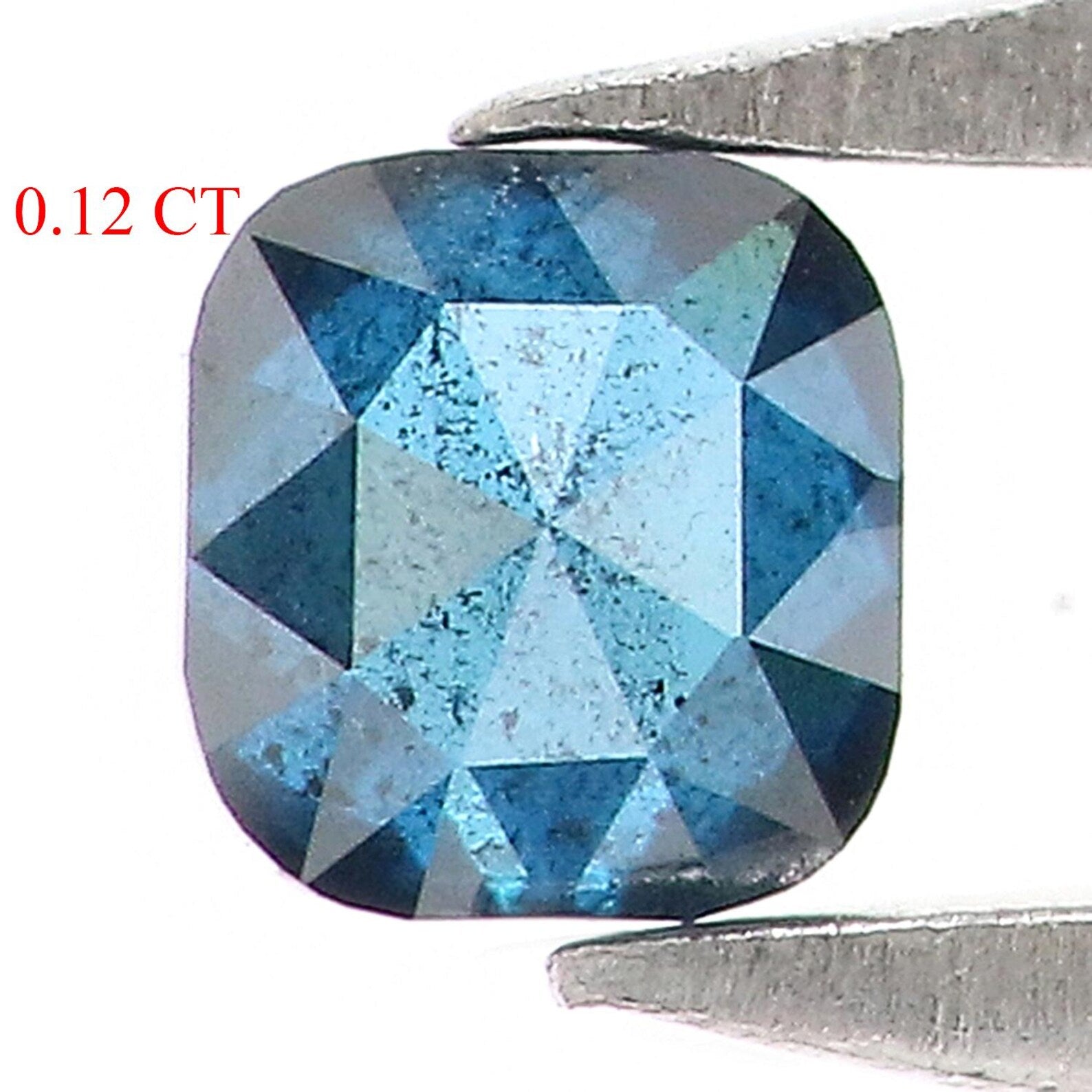 0.12 CT Natural Loose Cushion Shape Diamond Blue Color Cushion Diamond 2.75 MM Natural Diamond Blue Color Cushion Rose Cut Diamond QN2534