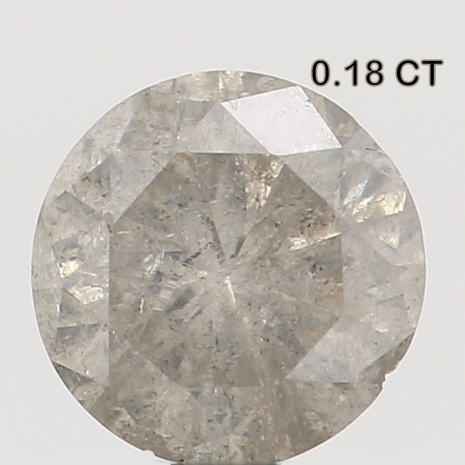 0.18 Ct Natural Loose Round Shape Diamond Grey Color Round Cut Diamond 3.60 MM Natural Loose Diamond Round Brilliant Cut Diamond N7977