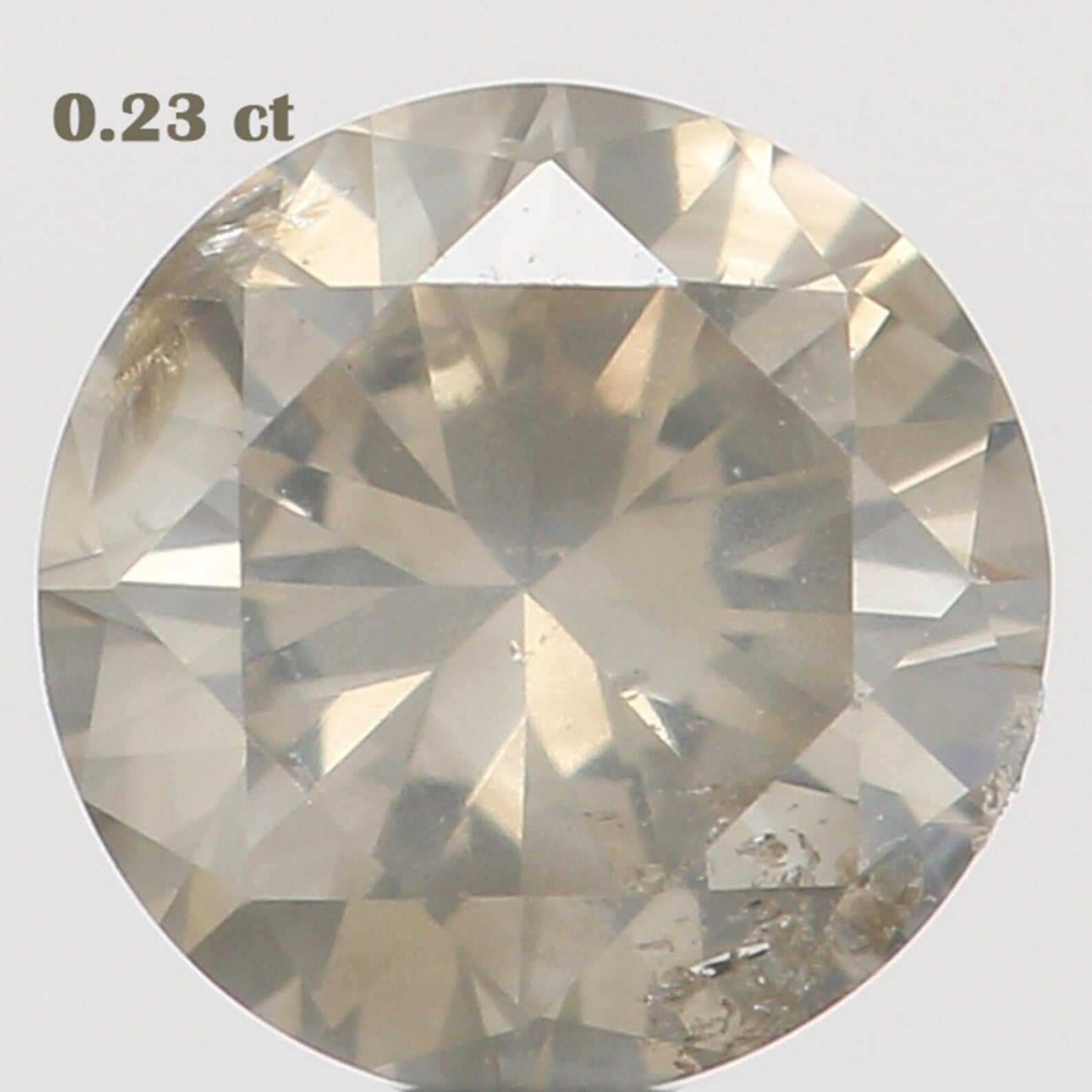 0.23 Ct Natural Loose Round Shape Diamond Grey Color Round Cut Diamond 4.00 MM Natural Loose Diamond Grey Round brilliant Cut Diamond N8029