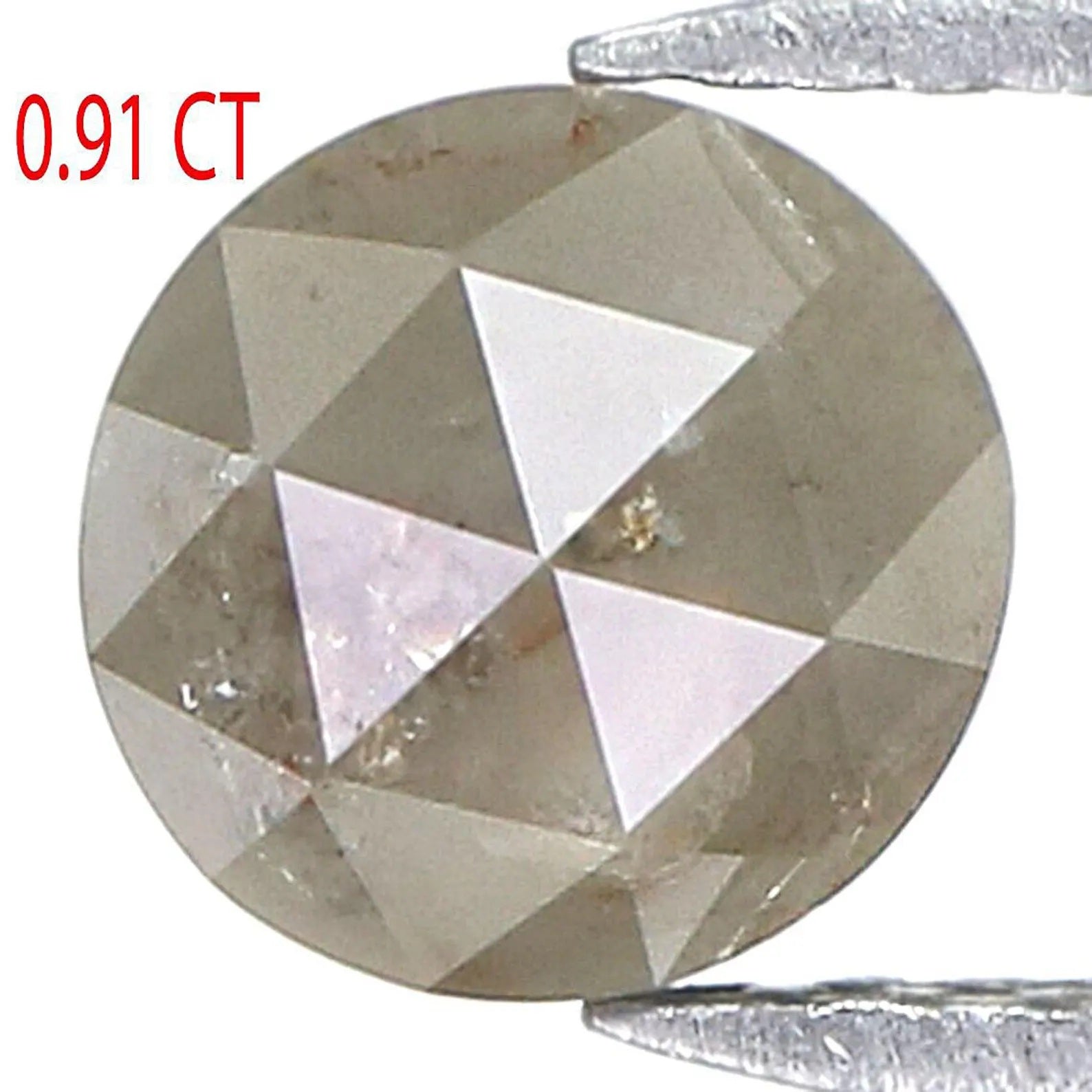 0.91 CT Natural Loose Round Rose Cut Diamond Black Color Round Shape Diamond 5.50 MM Natural Loose Green Color Round Rose Cut Diamond NQ8924