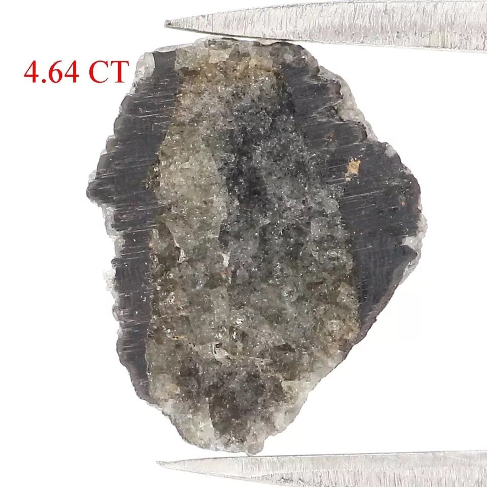 4.64 CT Natural Loose Rough Shape Diamond Grey Color Rough Cut Diamond 13.30 MM Natural Diamond Grey Rough Irregular Cut Diamond NQB2327