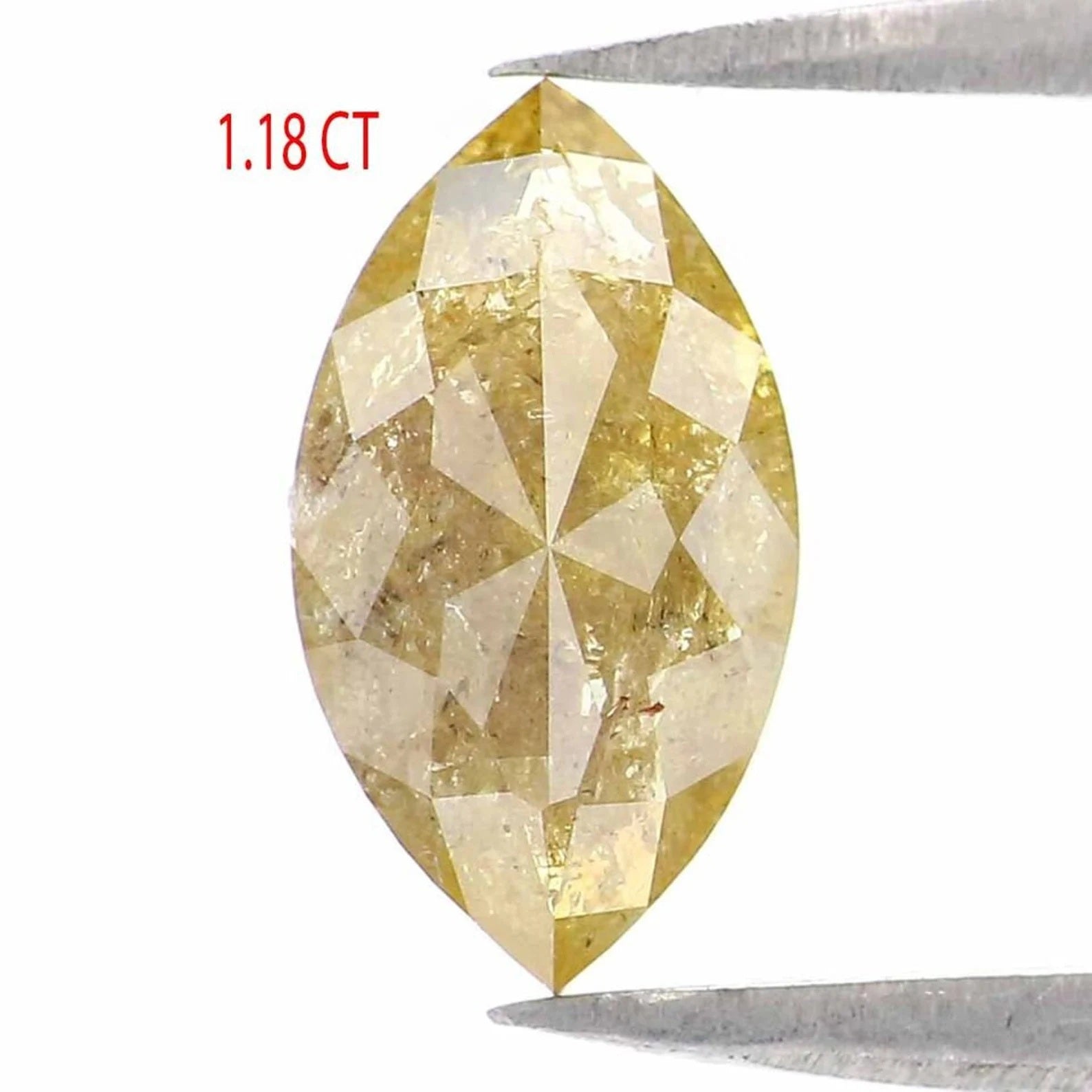 1.18 Ct Natural Loose Marquise Shape Diamond Yellow Color Marquise Cut Diamond 8.55 MM Natural Loose Marquise Shape Rose Cut Diamond NQ9892