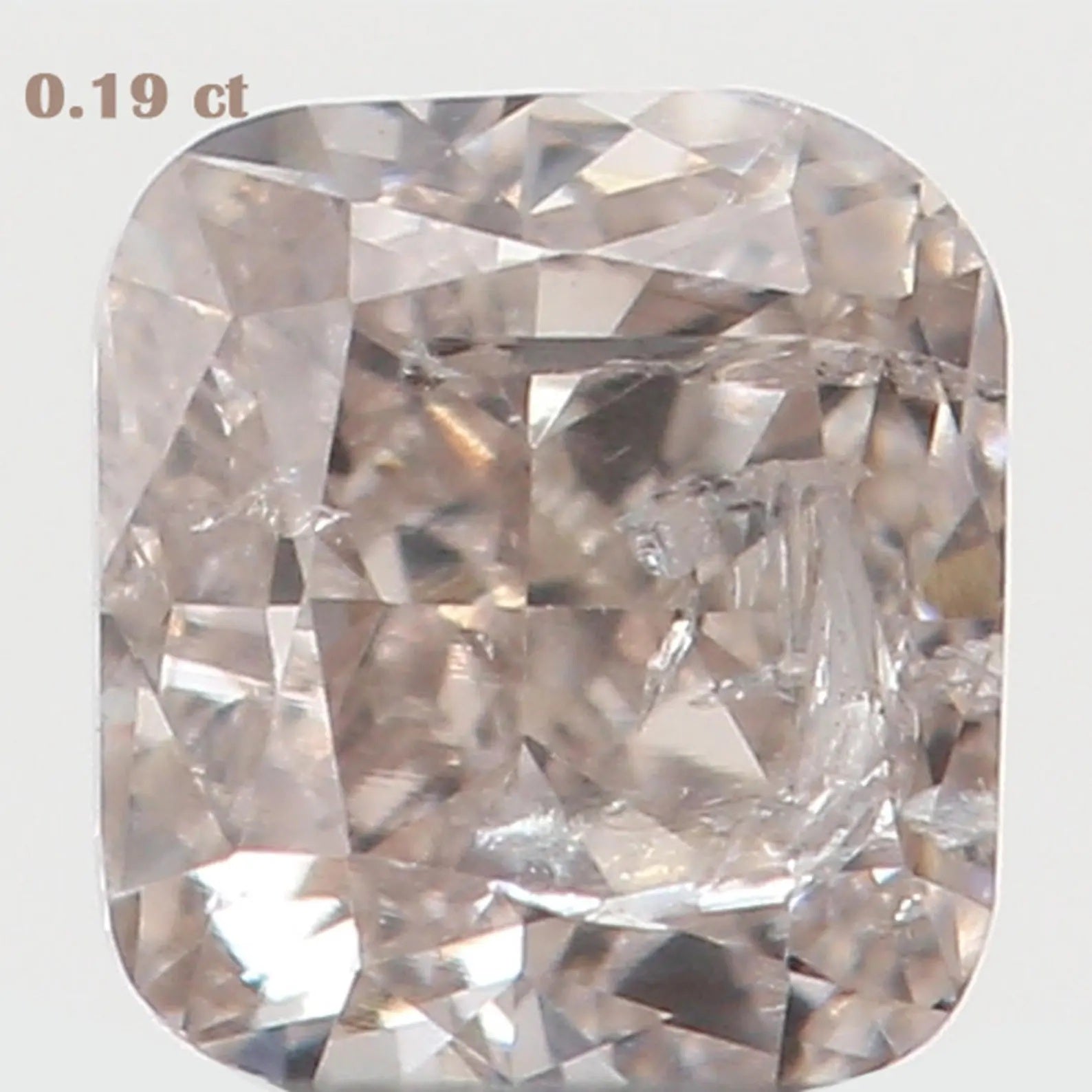 0.19 Ct Natural Loose Diamond Cushion I Color SI2 Clarity 3.20 MM N7673