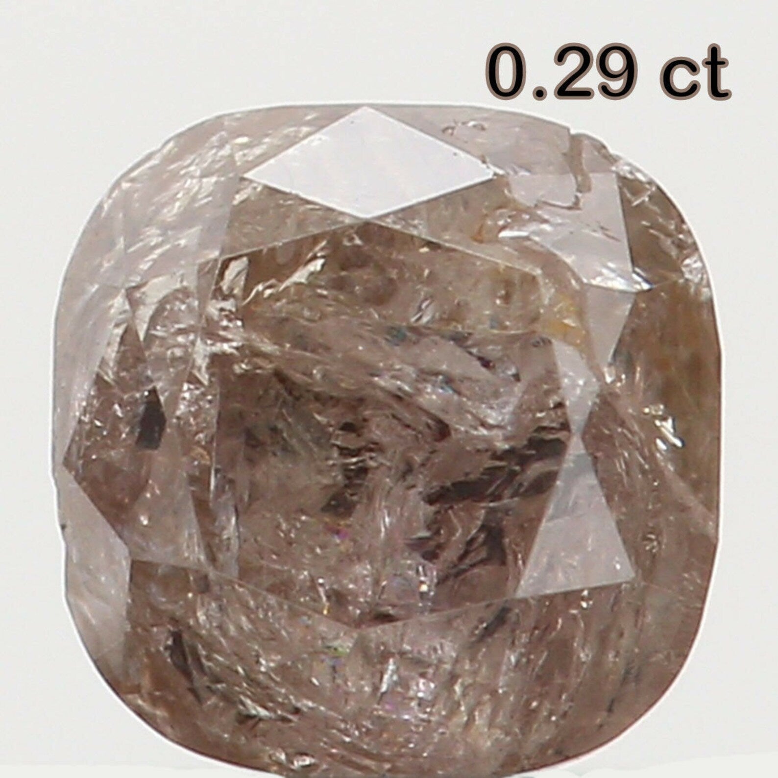 0.29 CT Natural Loose Cushion Shape Diamond Fancy White Grey Color Cushion Diamond 3.40 MM Natural Loose Cushion Brilliant Cut Diamond N7250