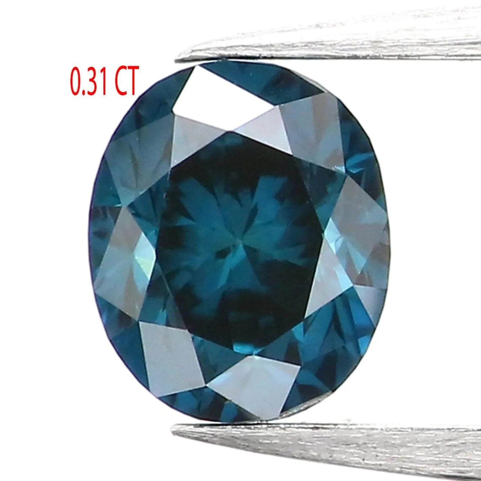 0.31 Ct Natural Loose Oval Shape Diamond Blue Color Oval Cut Diamond 4.25 MM Natural Loose Diamond Blue Oval Brilliant Cut Diamond NQ1406