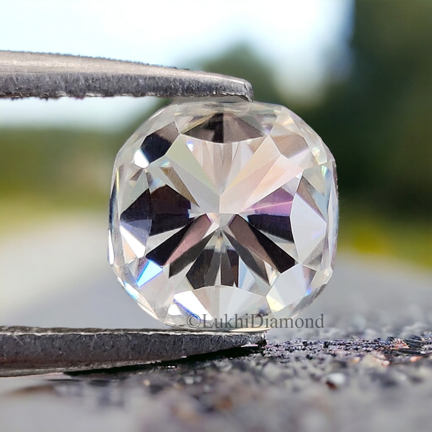 Cushion Brilliant Cut Loose White Moissanite Stone 6,7,8,9,10 MM Vintage Antique Handcrafted Eye Clean Moissanite Engagement Gift Ring Q130
