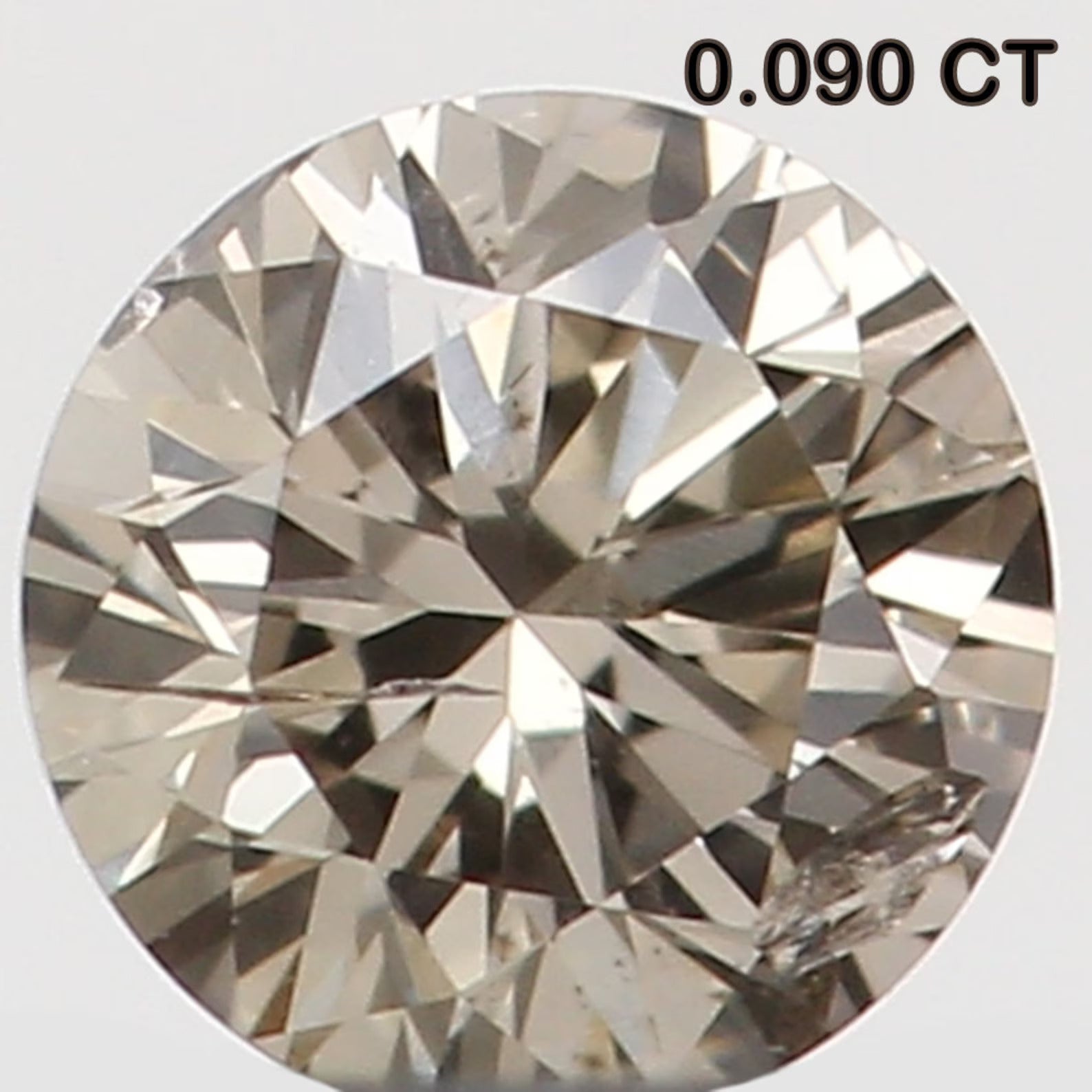 0.090 Ct Natural Loose Round Diamond Brown Color Round Diamond 2.80 MM Natural Loose Diamond Brown Color Round Brilliant Cut Diamond N7832