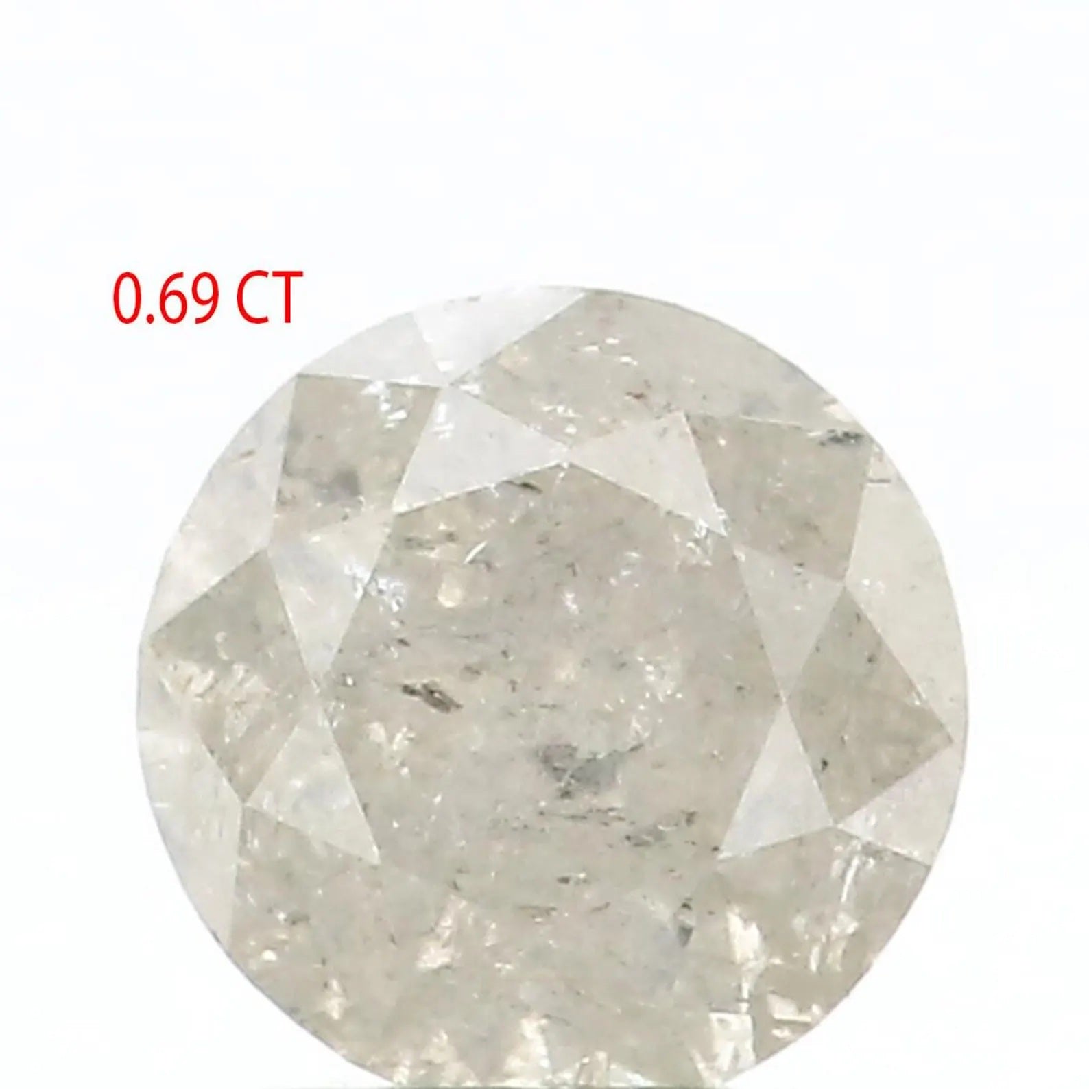0.69 Ct Natural Loose Round Shape Diamond Grey Color Round Cut Diamond 5.30 MM Natural Loose Grey Color Round Brilliant Cut Diamond NQ303