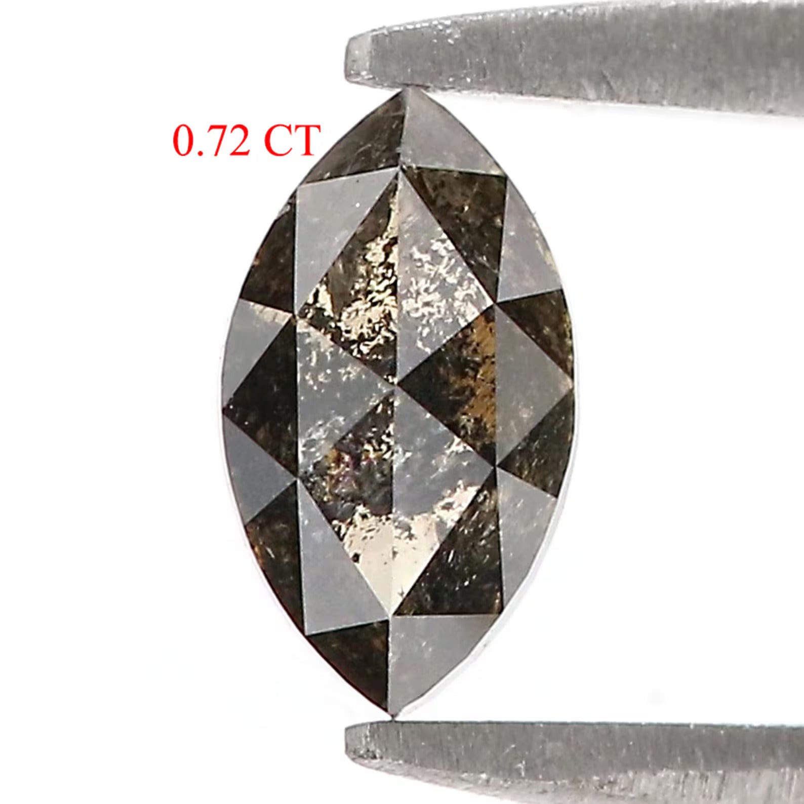 0.72 CT Natural Loose Marquise Shape Diamond Grey Brown Color Marquise Diamond 7.05 MM Natural Loose Marquise Cut Rose Cut Diamond QN9432