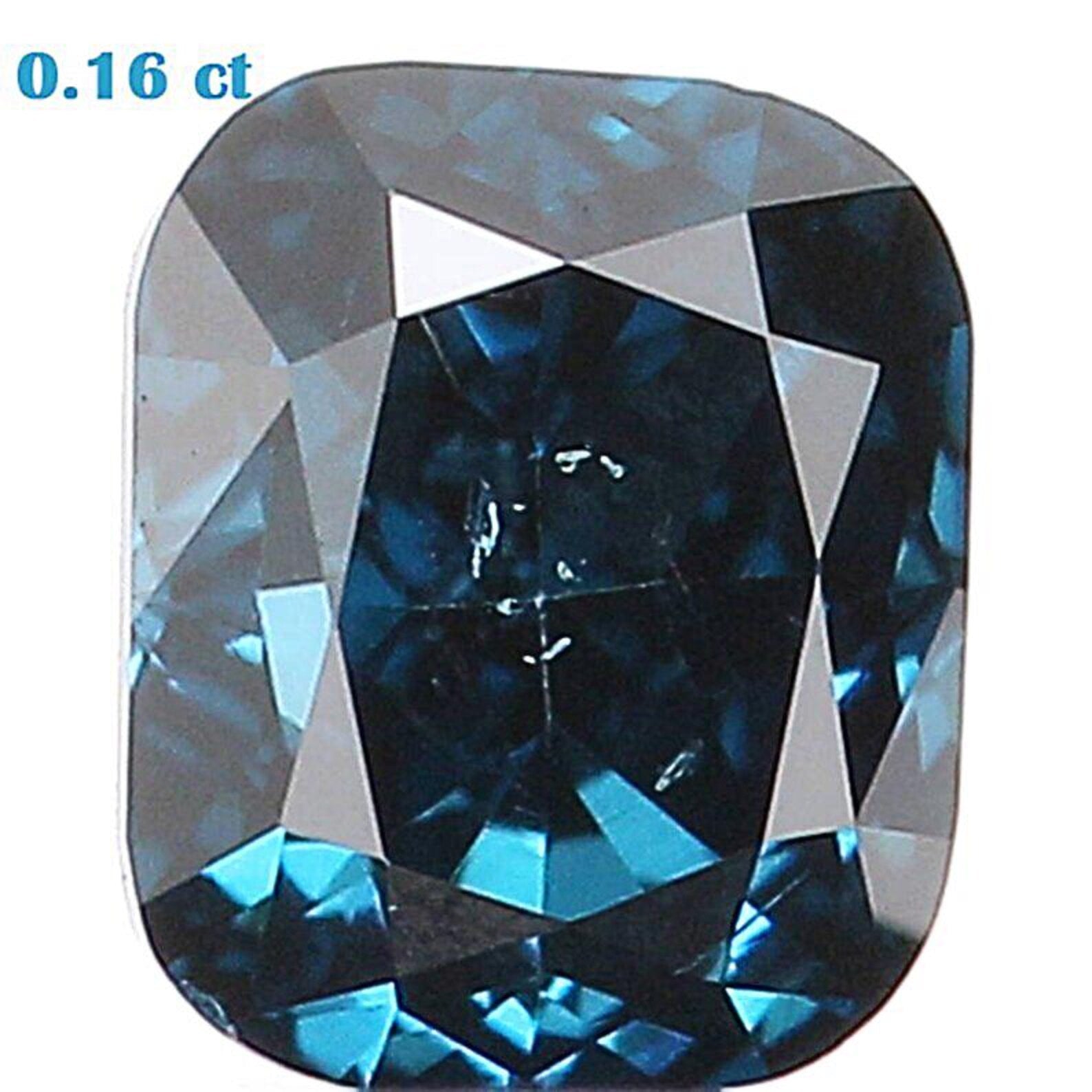 0.16 CT Natural Loose Cushion Shape Diamond Blue Color Cushion Cut Diamond 3.10 MM Natural Blue Color Cushion Brilliant Cut Diamond NQ7532