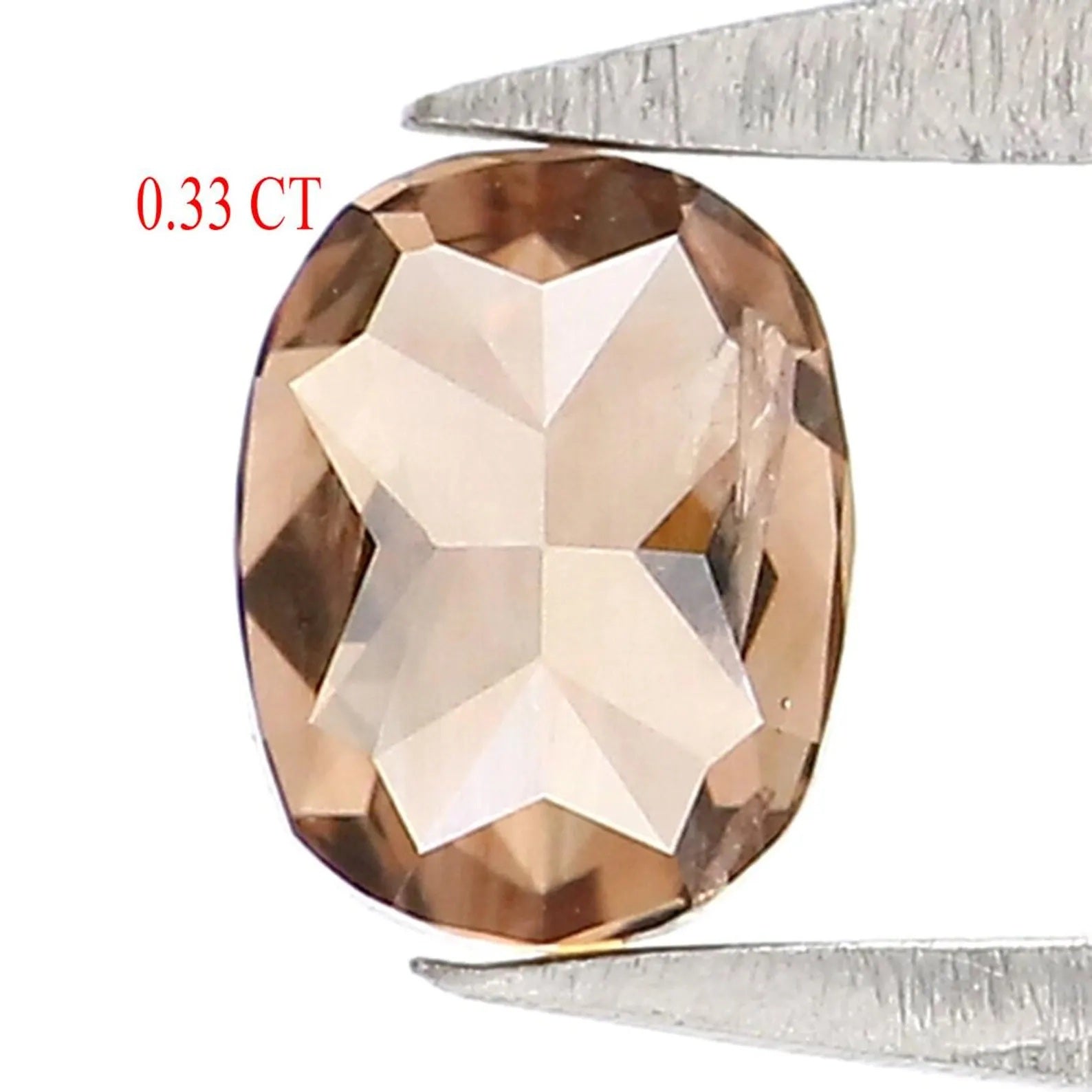0.33 CT Natural Loose Oval Shape Diamond Brown Color Oval Cut Diamond 4.40 MM Natural Loose Diamond Brown Oval Brilliant Cut Diamond NQ7182