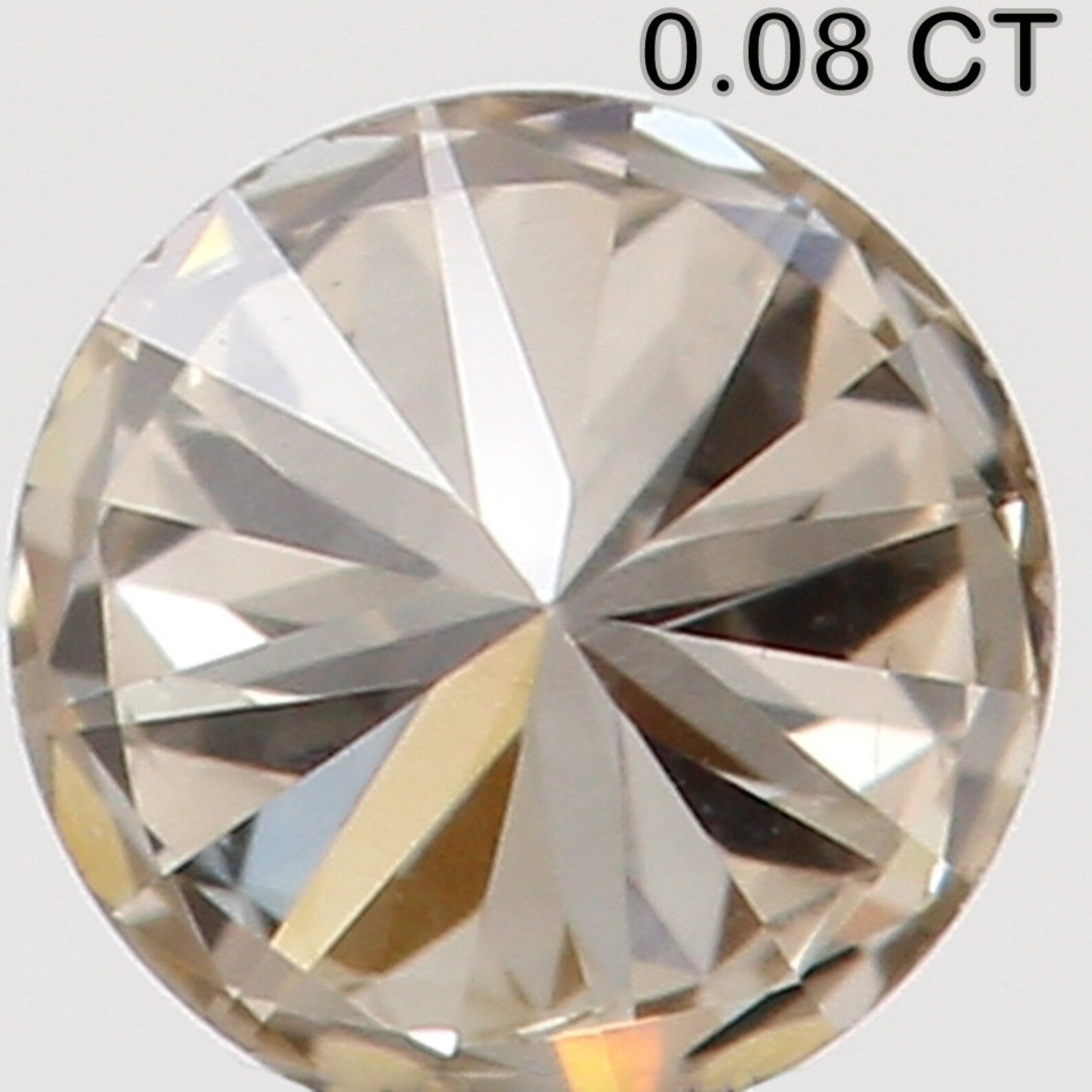 0.08 CT Natural Loose Round Shape Diamond Brown Color Round Cut Diamond 2.80 MM Natural Loose Diamond Round Brilliant Cut Diamond N7960