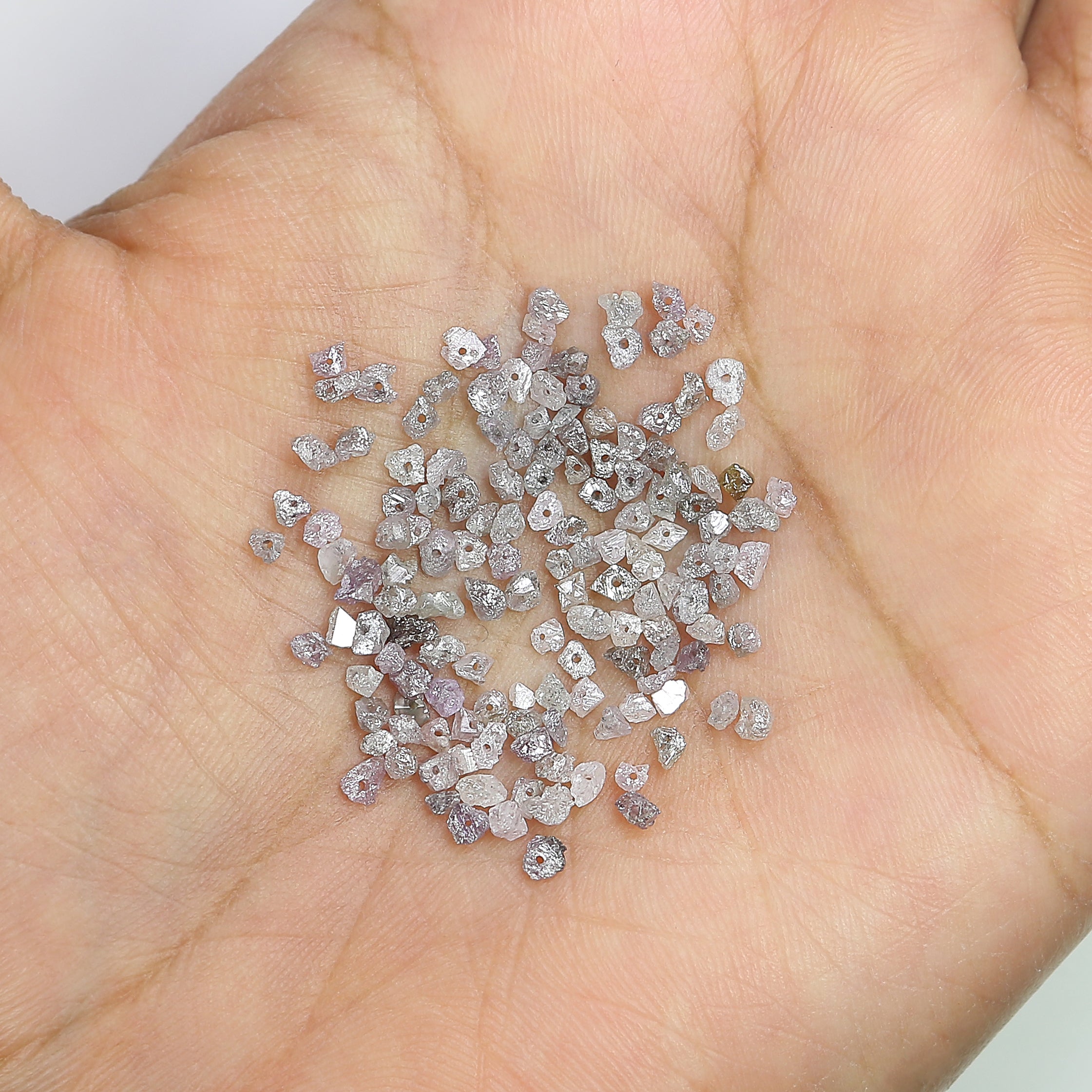Natural Loose Rough Cut Diamond Pink Color Rough Bead Cut Diamond 2.00 To 100.00 Ct Lot Uncut Drilled Bead Rough Irregular Cut Diamond Q87