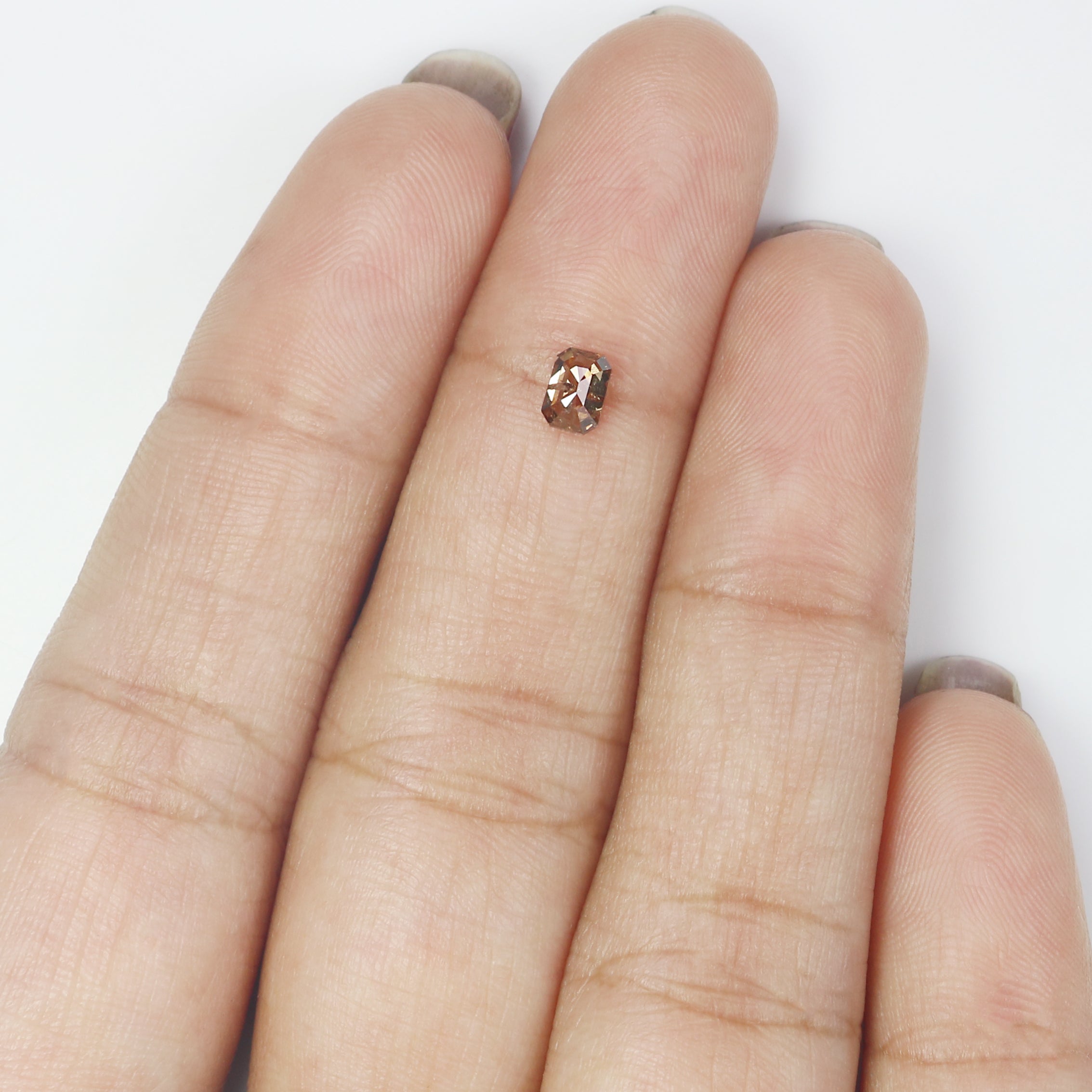 0.33 Ct Natural Loose Emerald Shape Diamond Brown Color Emerald Cut Diamond 4.50 MM Natural Loose Brown Color Emerald Rose Cut Diamond LQ494