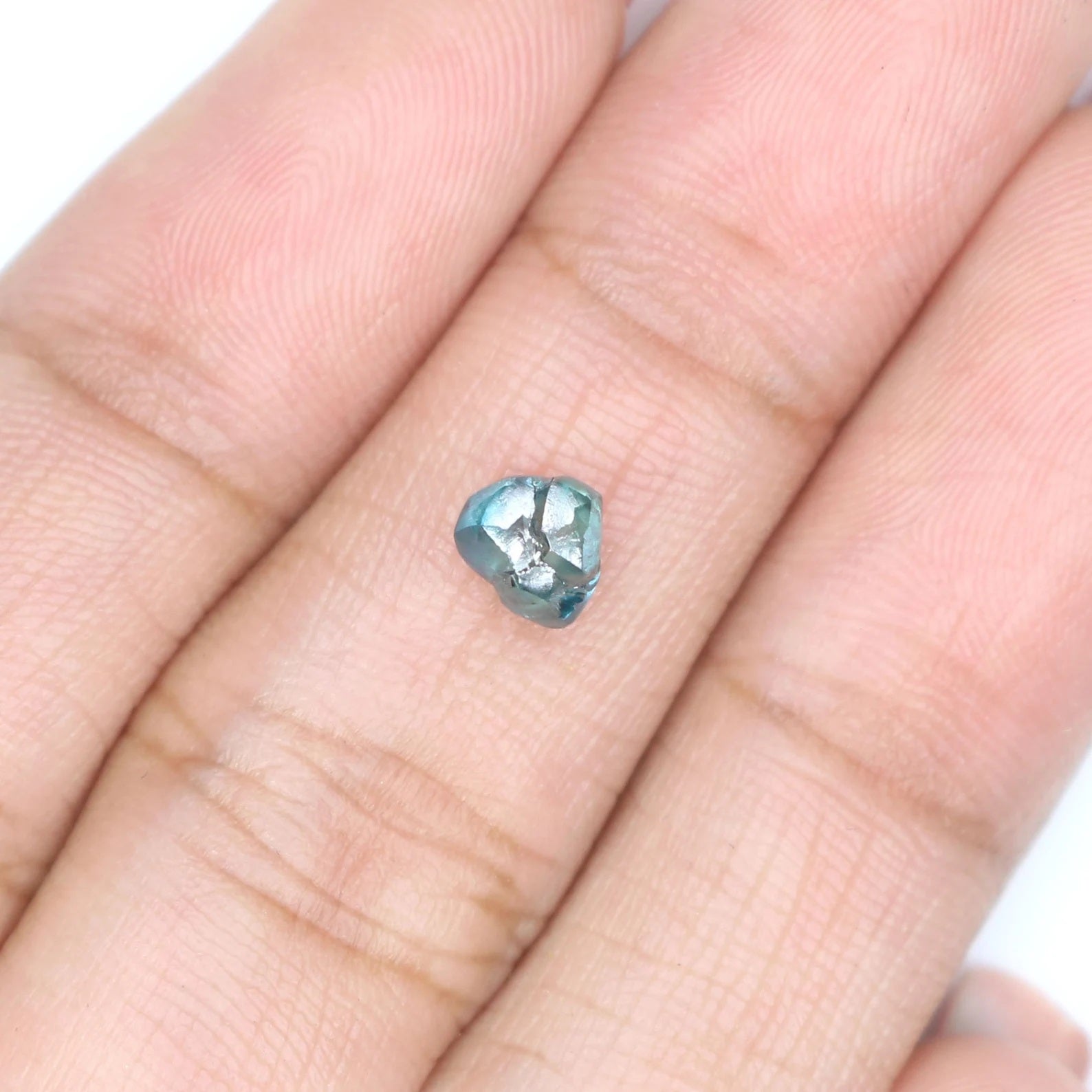 0.74 CT Natural Loose Rough Shape Diamond Blue Color Rough Irregular Cut Diamond 5.30 MM Natural Loose Diamond Rough Uncut Diamond NQ2023