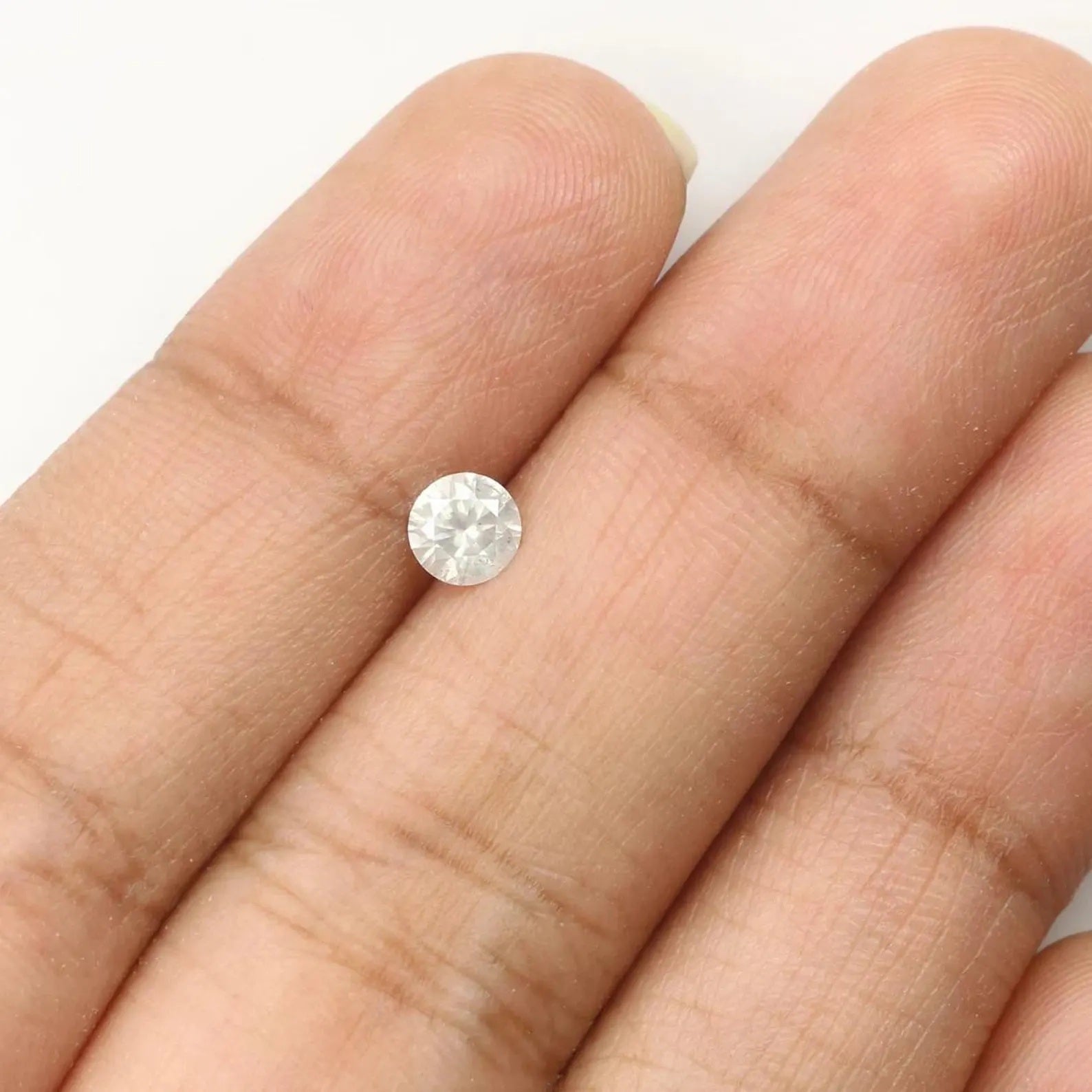 0.34 CT Natural Loose Round Shape Diamond White Milky Color Round Cut Diamond 4.45 MM Natural White Color Round Brilliant Cut Diamond NQ1859