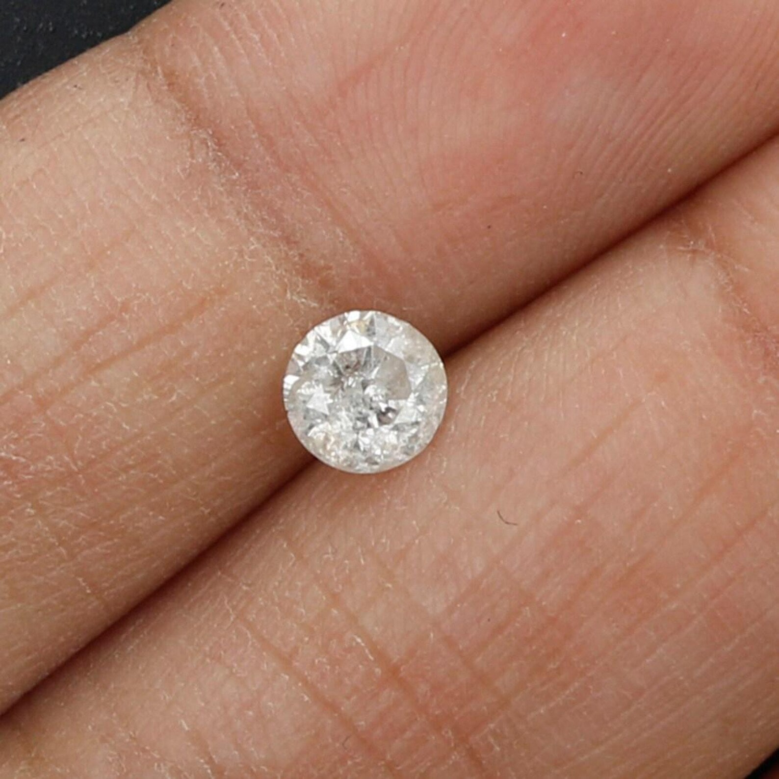 0.50 Ct Natural Loose Round Shape Diamond Grey Color Round Cut Diamond 4.85 MM Natural Loose Grey Color Round Brilliant Cut Diamond NQ957