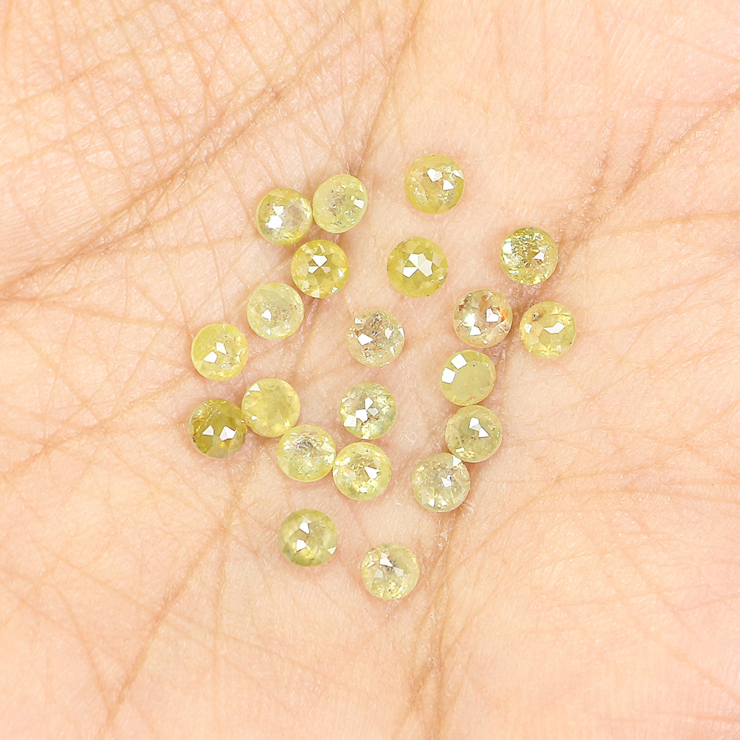 3.02 CT Natural Loose Round Rose Cut Diamond Green Color Round Shape Diamond 2.90 MM Natural Loose Green Color Round Rose Cut Diamond KQ714
