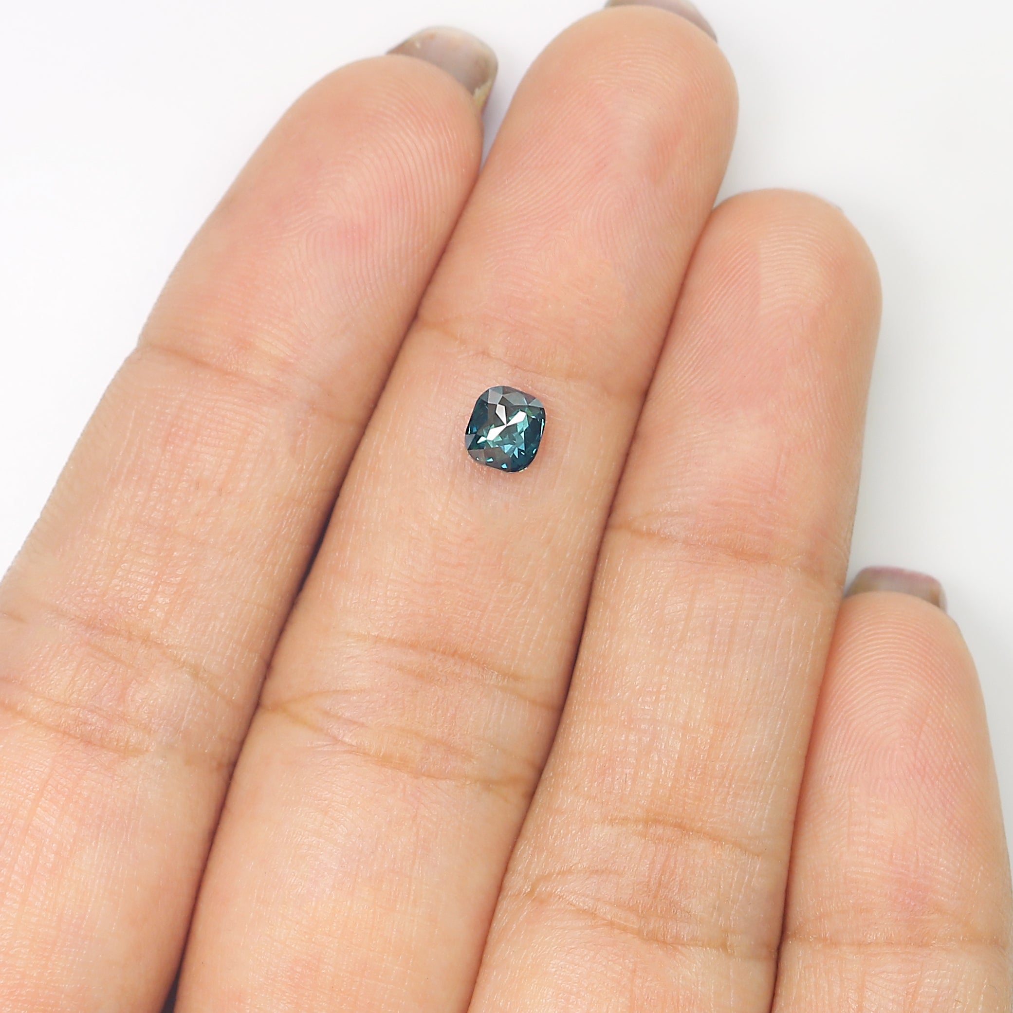 0.45 CT Natural Loose Cushion Shape Diamond Blue Color Cushion Cut Diamond 4.70 MM Natural Loose Diamond Cushion Rose Cut Diamond LQ9743