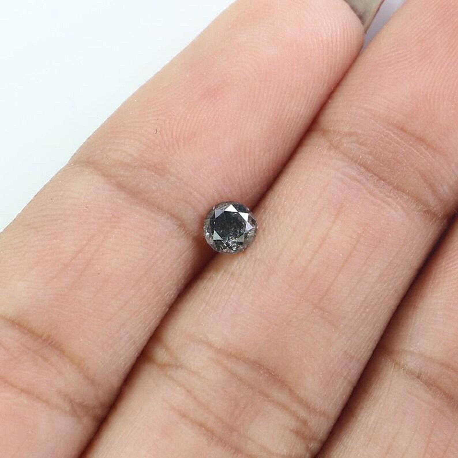 0.27 CT Natural Loose Round Shape Diamond Salt And Pepper Round Diamond 4.00 MM Natural Black Grey Color Round Brilliant Cut Diamond NQ9511