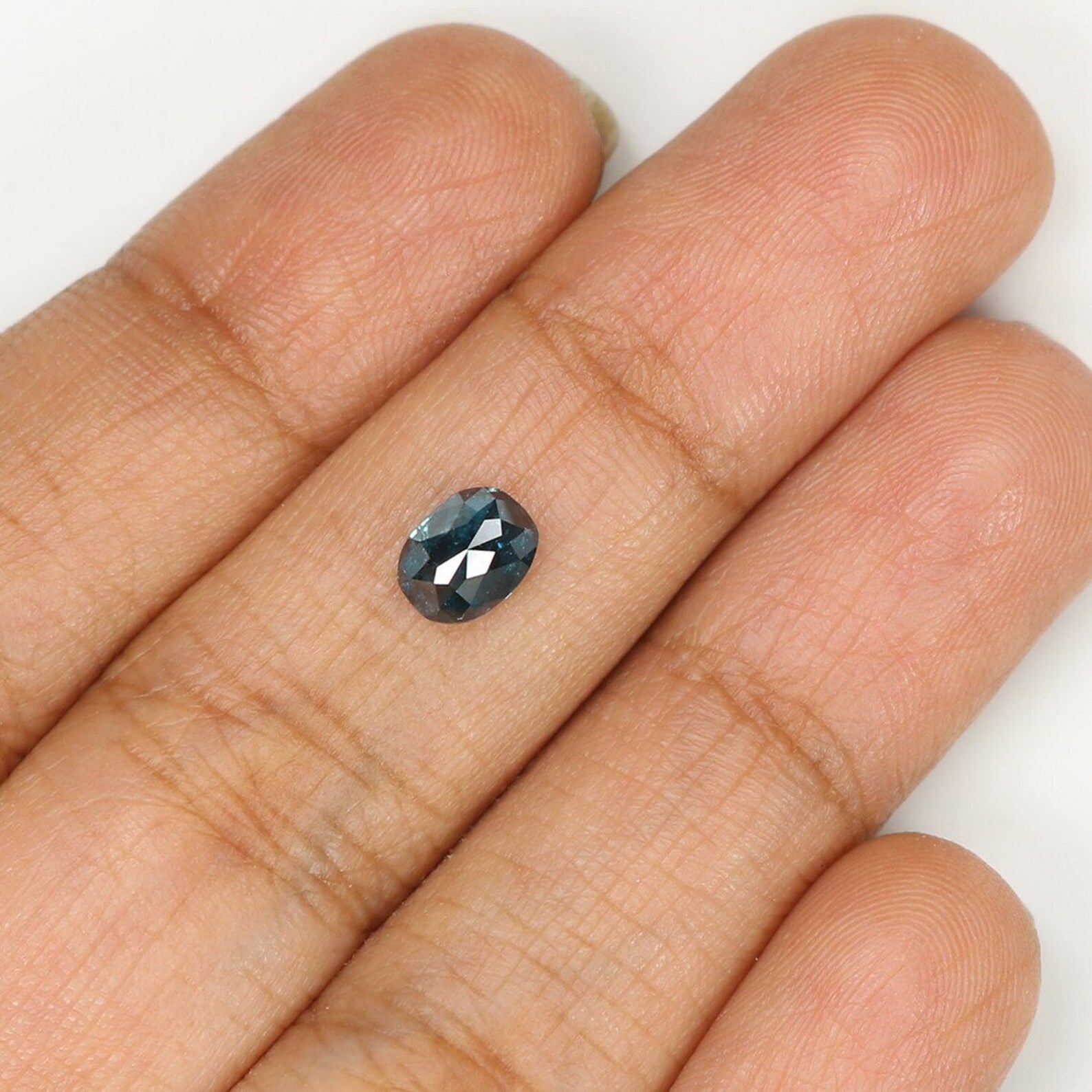0.82 CT Natural Loose Oval Shape Diamond Blue Color Oval Cut Diamond 6.20 MM Natural Loose Diamond Blue Oval Shape Rose Cut Diamond NQ9472