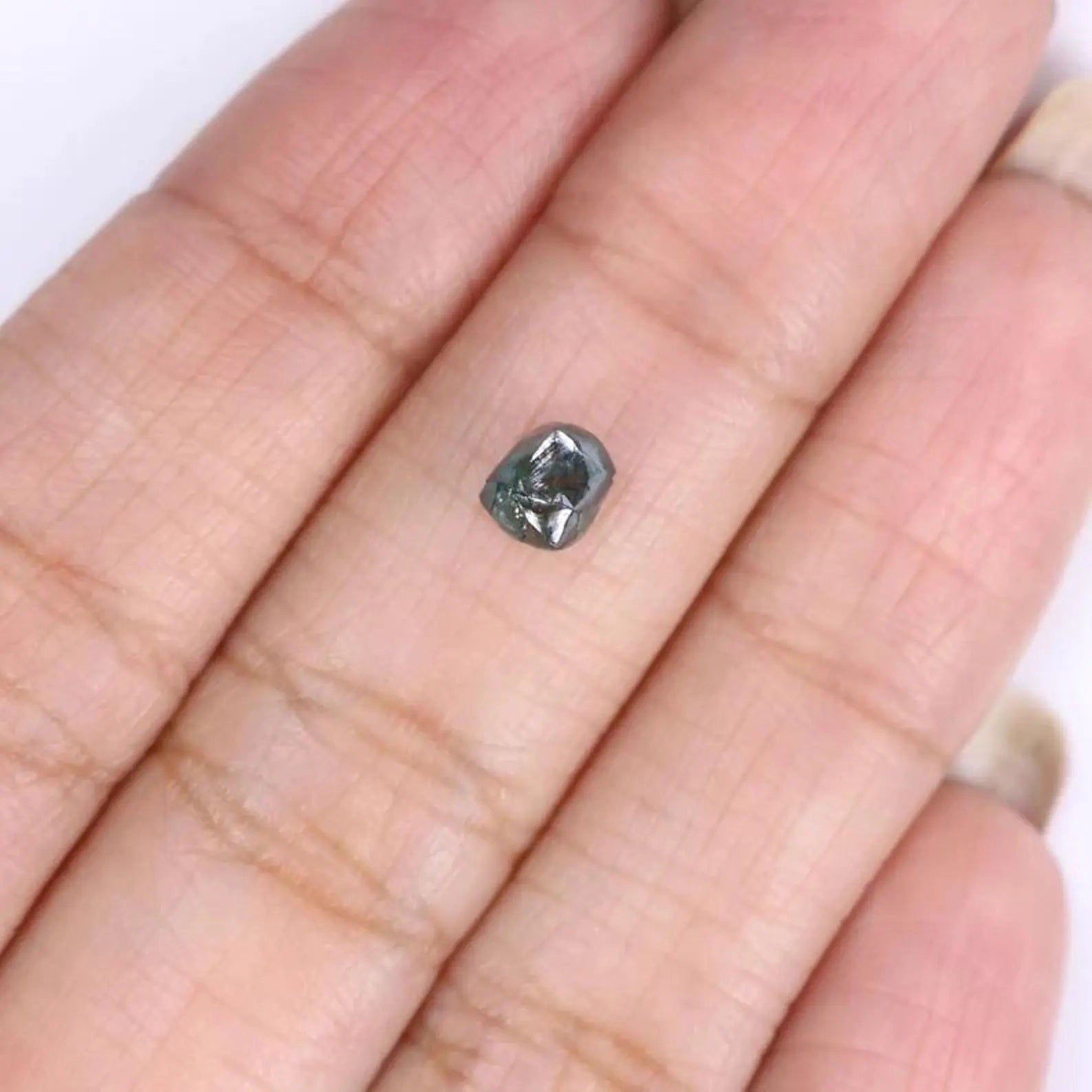 0.81 CT Natural Loose Rough Shape Diamond Blue Color Crystal Rough Diamond 5.10 MM Natural Diamond Blue Rough Irregular Cut Diamond NQ1987