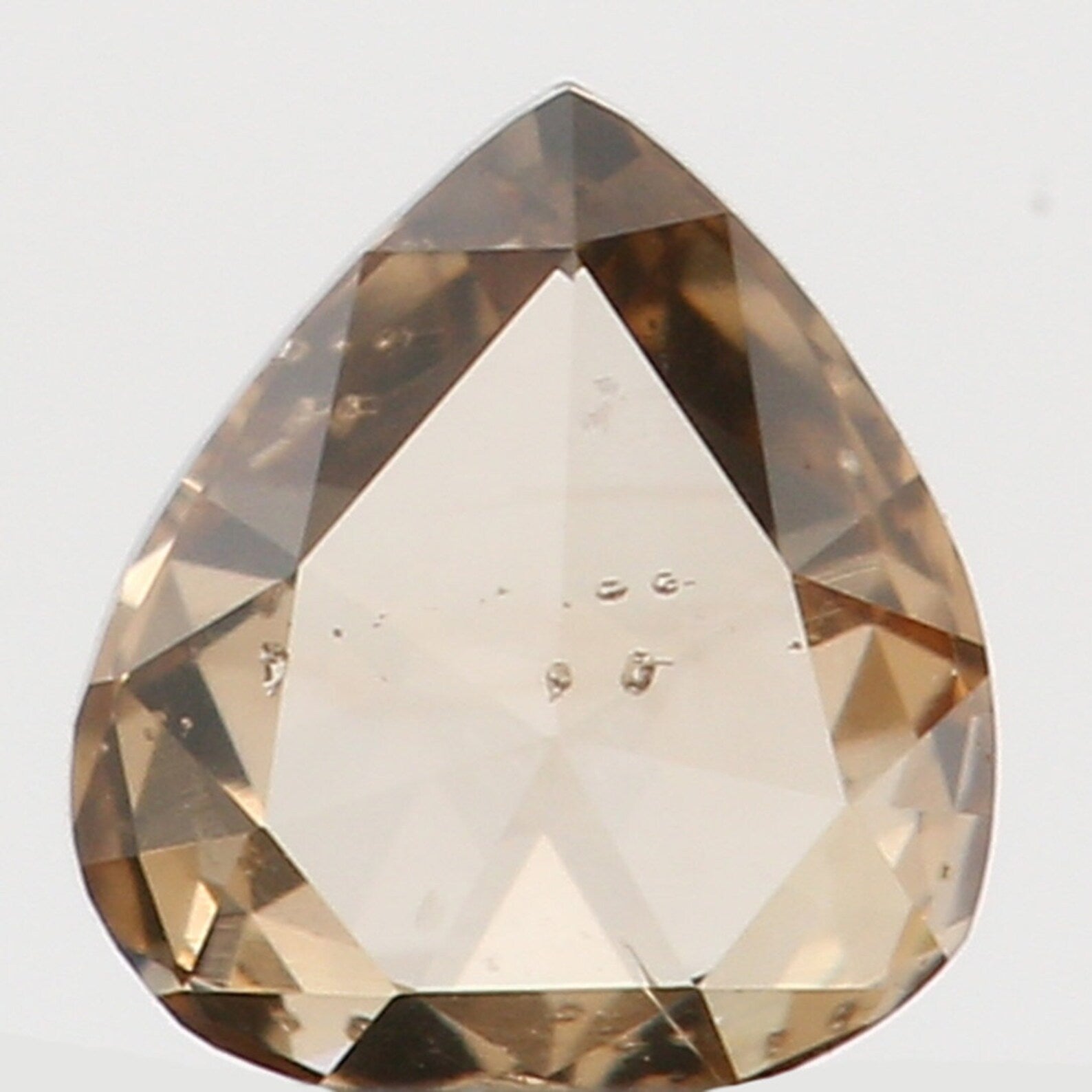 0.15 Ct Natural Loose Pear Cut Diamond Brown Color Pear Shape Diamond 3.55 MM Natural Loose Diamond Pear Shape Rose Cut Diamond N8010