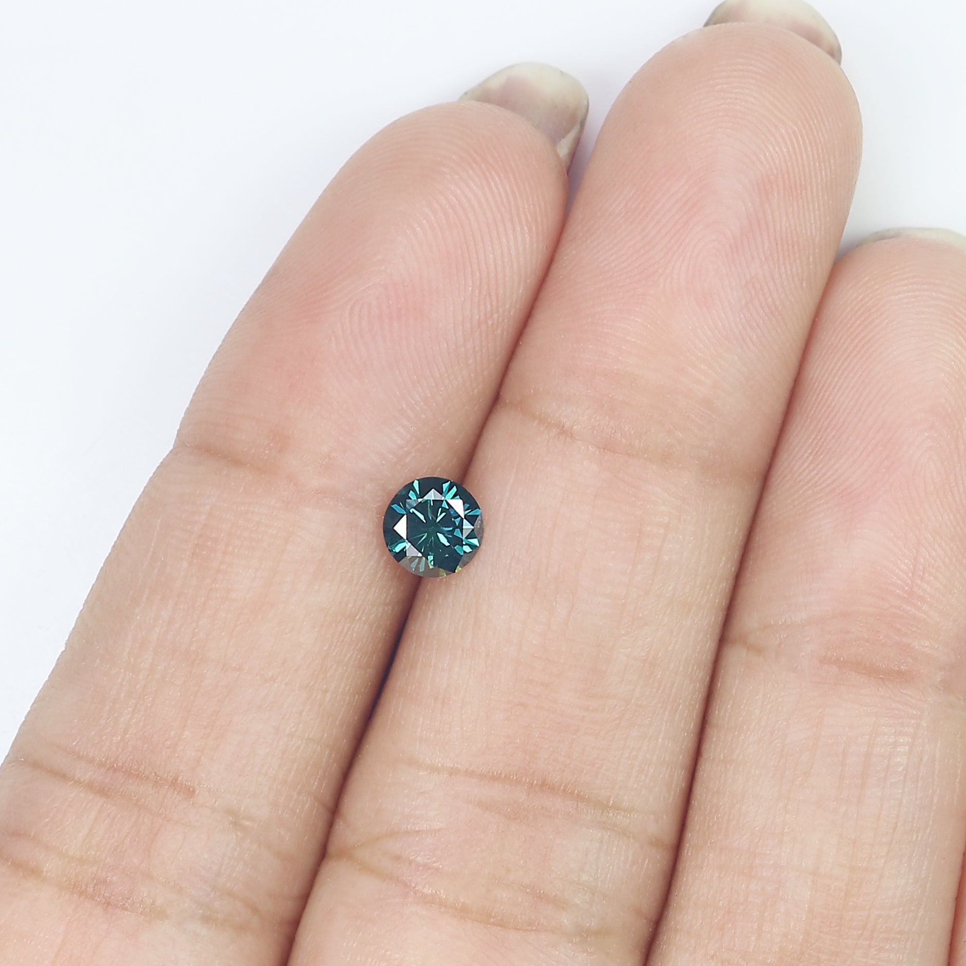 0.42 Ct Natural Loose Round Shape Diamond Blue Round Cut Diamond 4.85 MM Natural Loose Diamond Blue Color Round Brilliant Cut Diamond LQ001