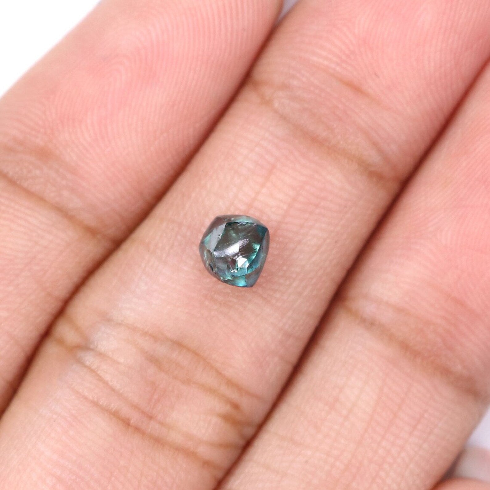0.71 CT Natural Loose Rough Shape Diamond Blue Color Rough Cut Diamond 4.95 MM Natural Loose Diamond Blue Rough Irregular Cut Diamond NQ2022