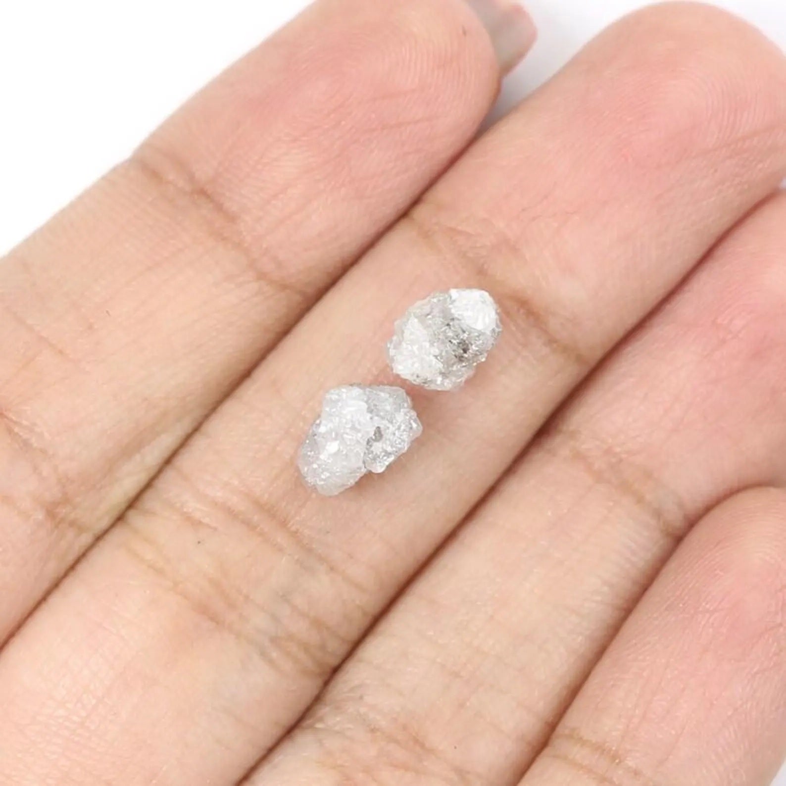 2.79 CT Natural Loose Rough Shape Diamond Grey Color Irregular Cut Diamond 7.15 MM Natural Loose Diamond Rough Shape Uncut Diamond NQ946