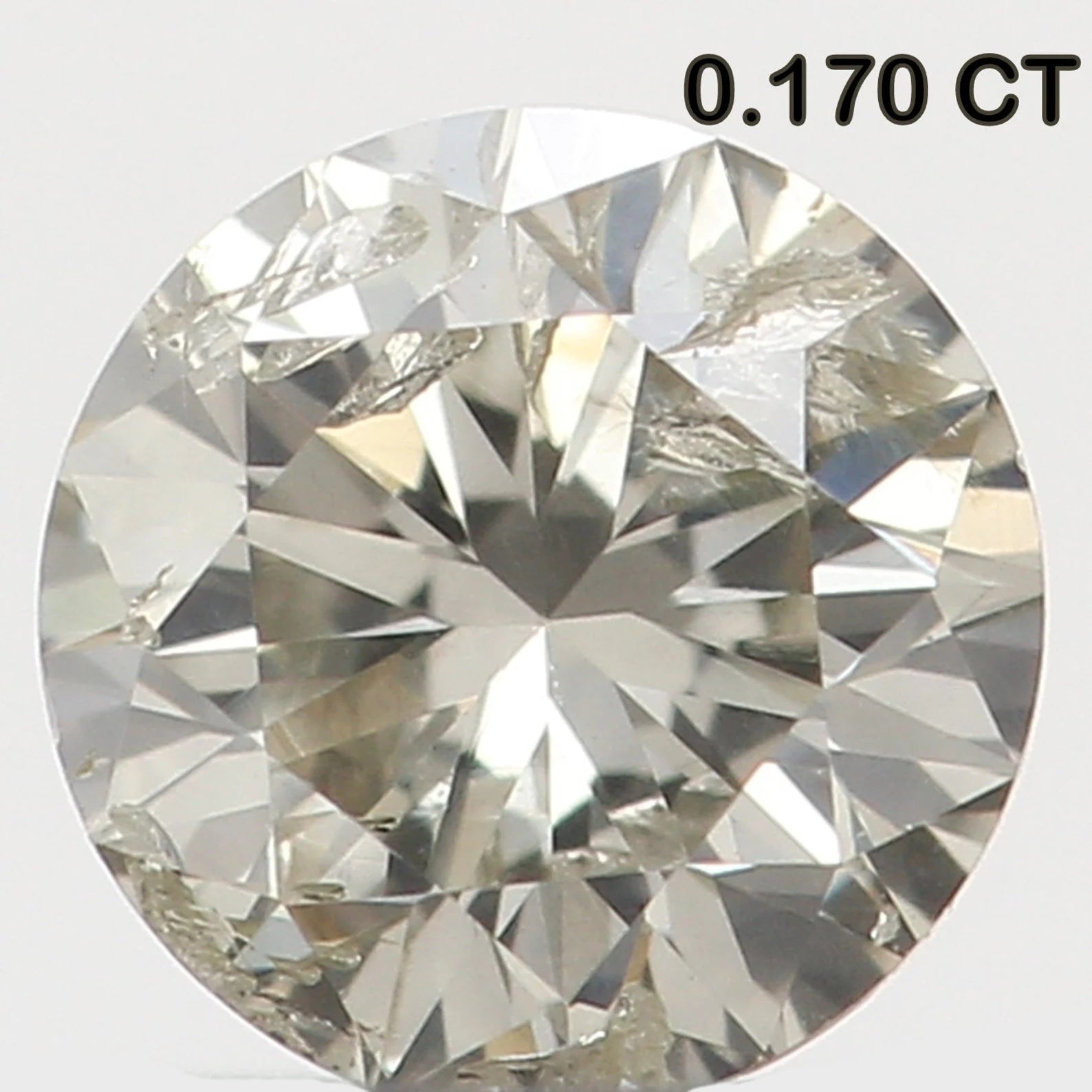 0.170 Ct Natural Loose Round Shape Diamond Brown Color Round Cut Diamond 3.50 MM Natural Loose Diamond Round Brilliant Cut Diamond N7816